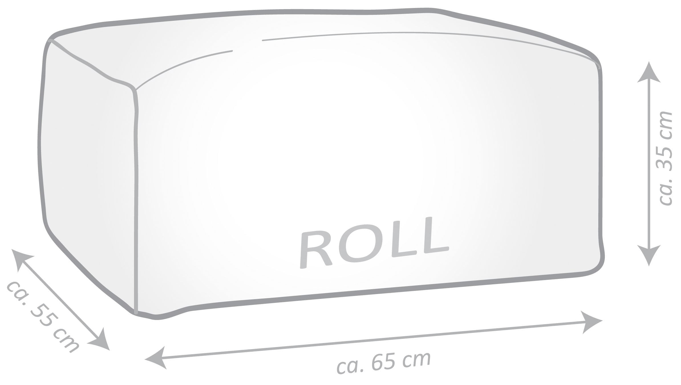 Magma Heimtex Sitzsack »Roll SOFTY«, (1 St.)