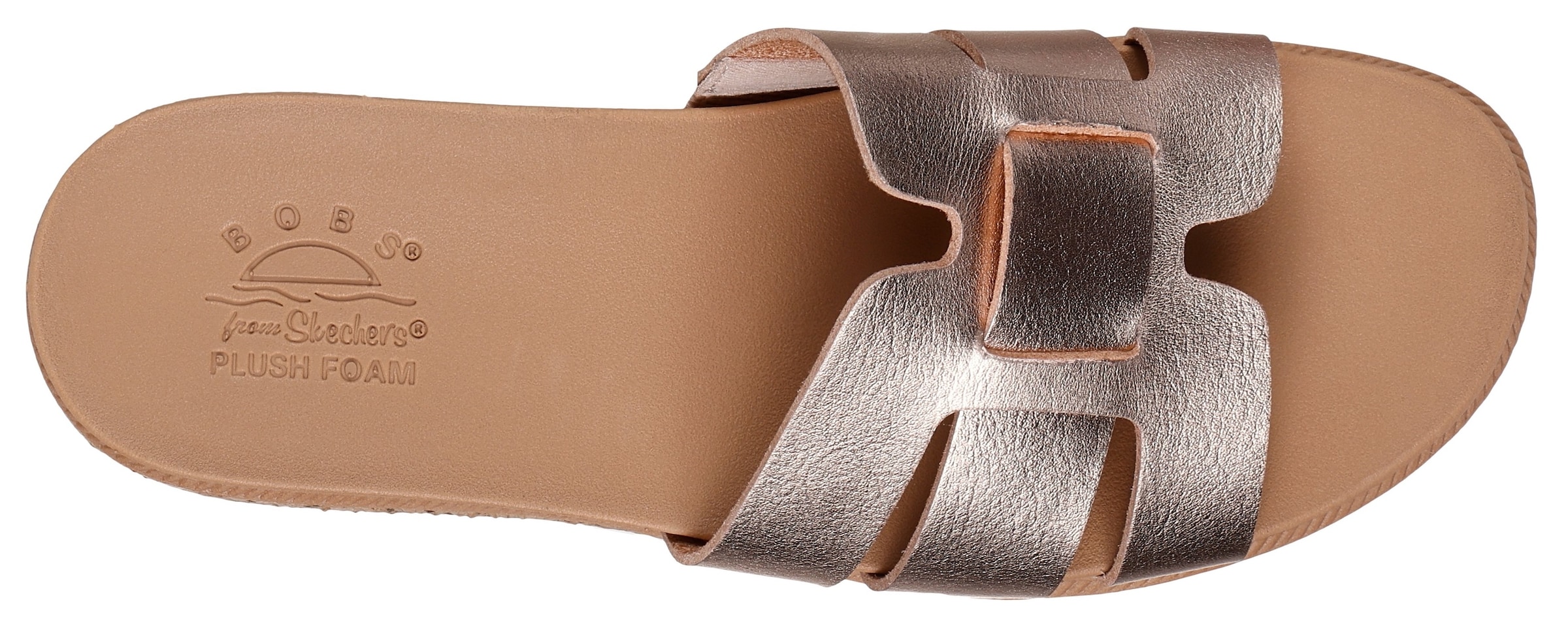 Skechers Pantolette »DESERT KISS LOW-PEAK LOOK«, Flats, Sandale mit Fußbett