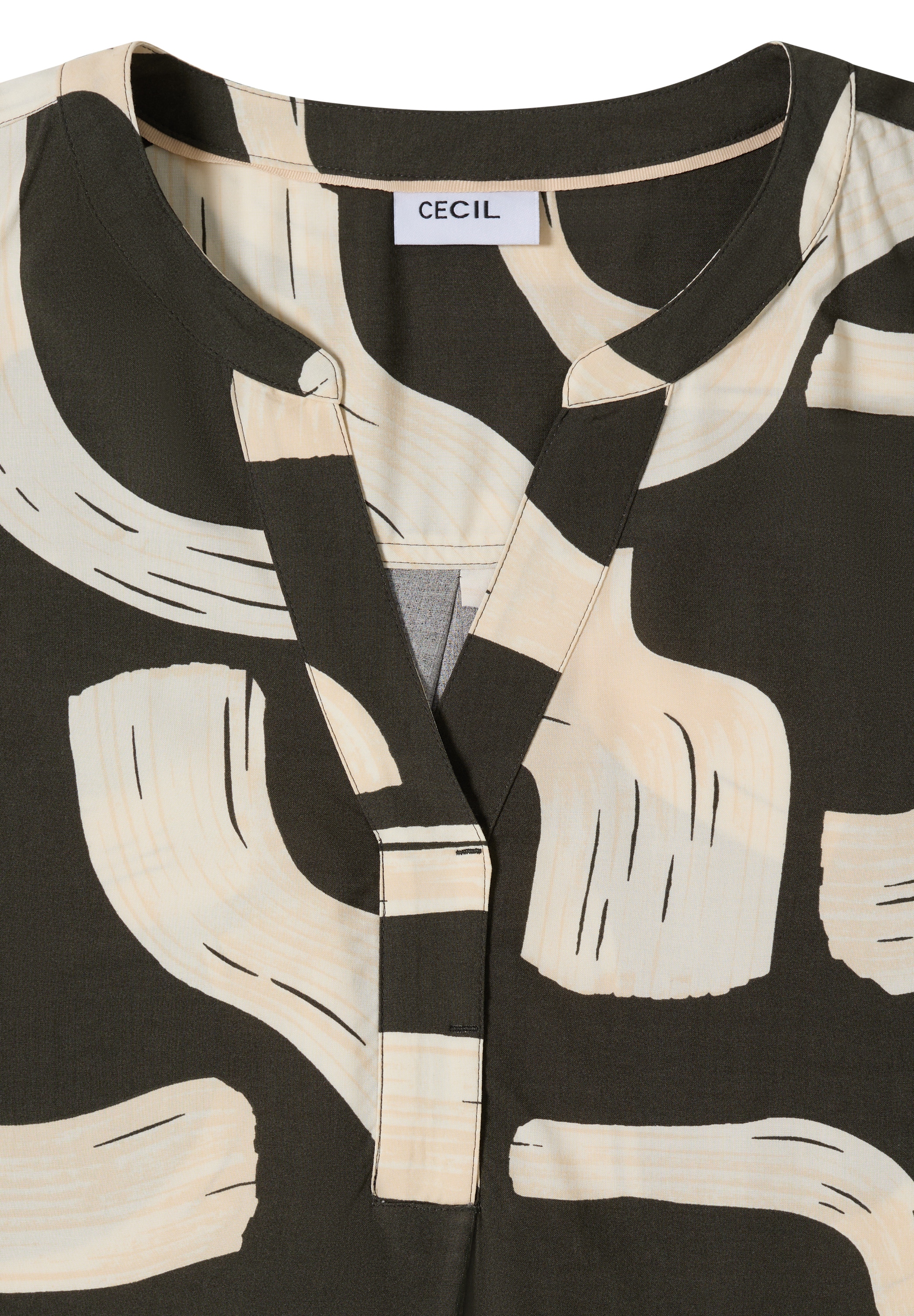 Cecil Langarmbluse im grafischen Design