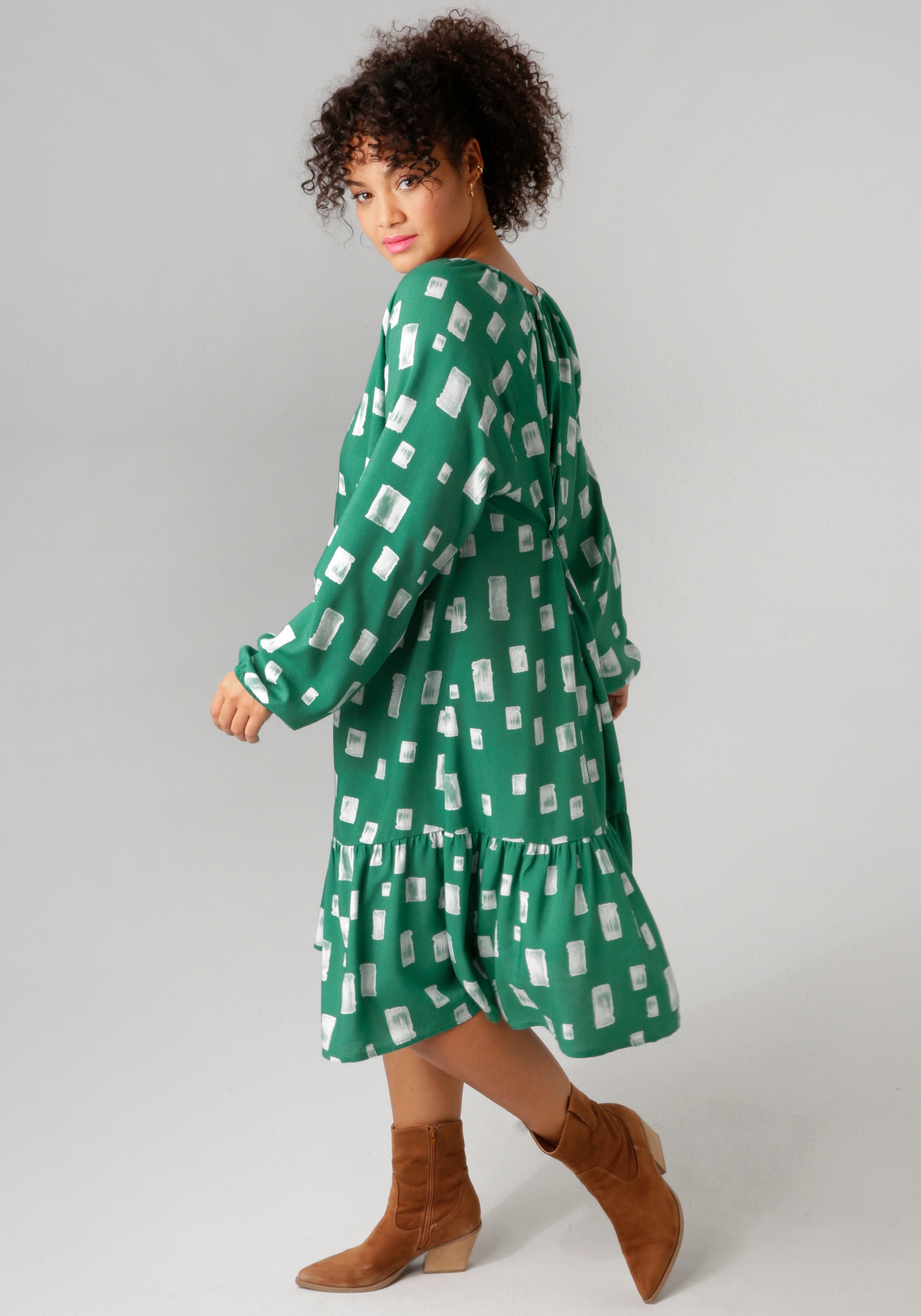 Thumbnail - Aniston PLUS Sommerkleid mit interessantem Muster