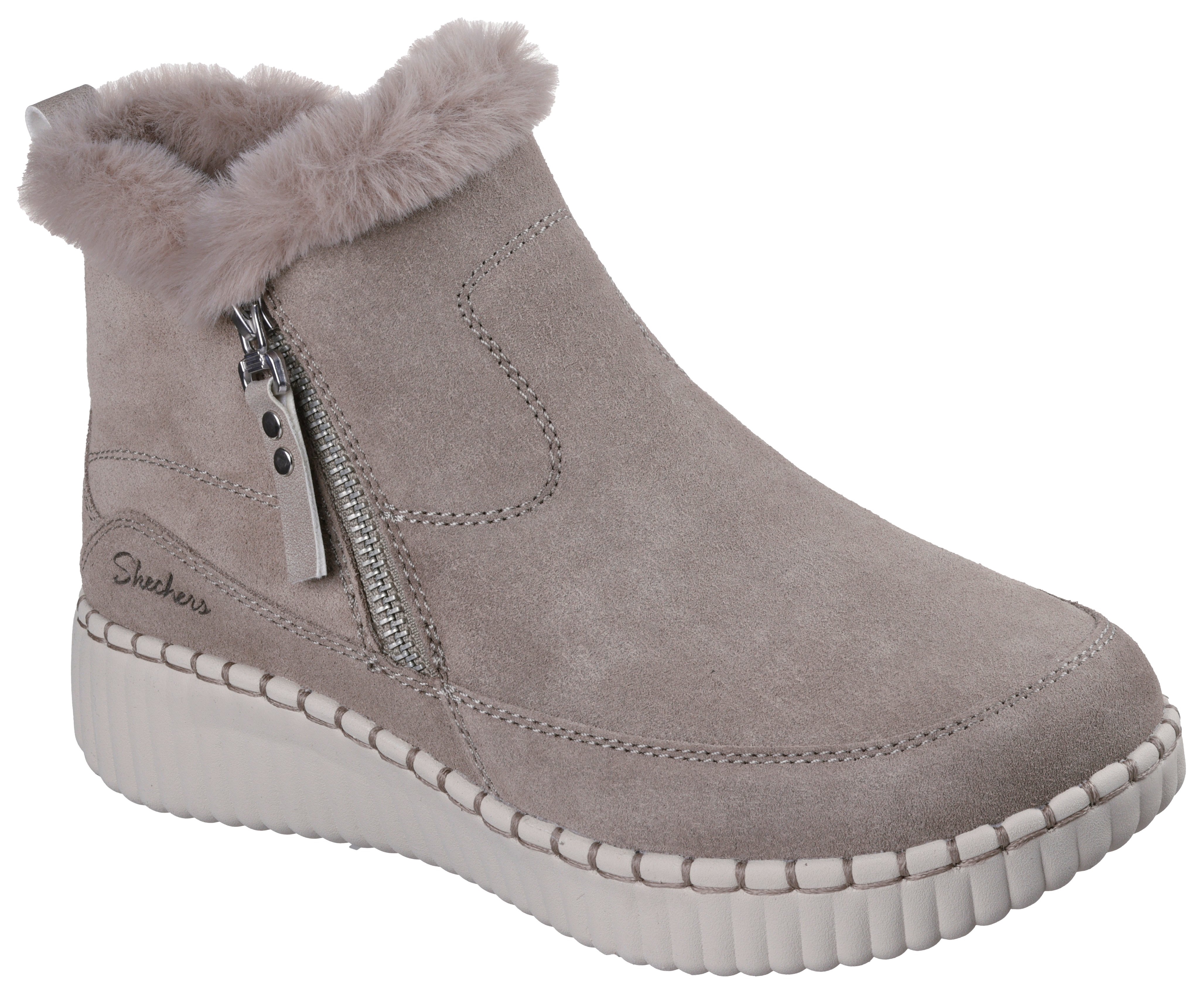 Skechers Winterboots "WILSHIRE BLVD-FRESH ZIP" Boots mit Reißverschluss günstig online kaufen