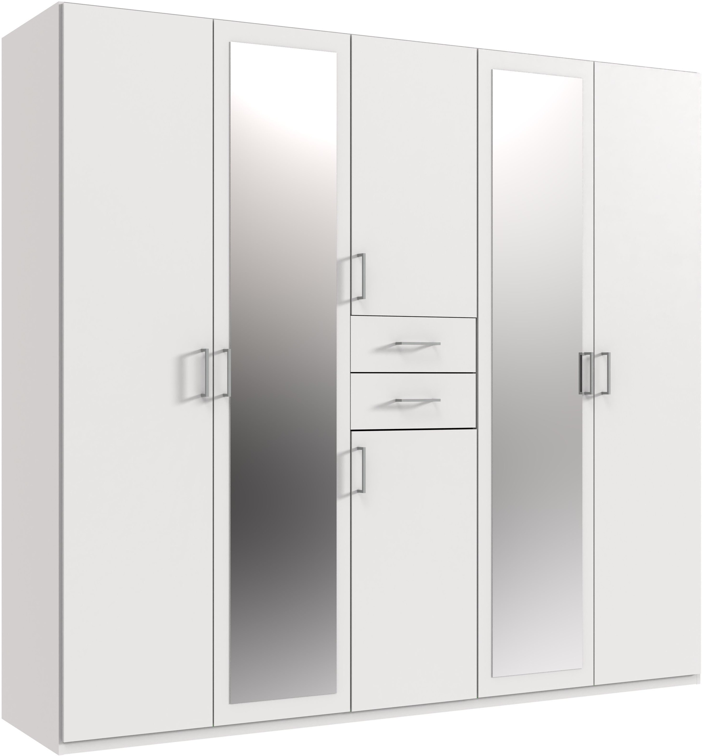 Wimex Kleiderschrank "Diver Drehtürenschrank mit Spiegel, in der Breite: 225cm" Bestseller Schlafzimmerschrank wahlweise 3 Innenausstattungen
