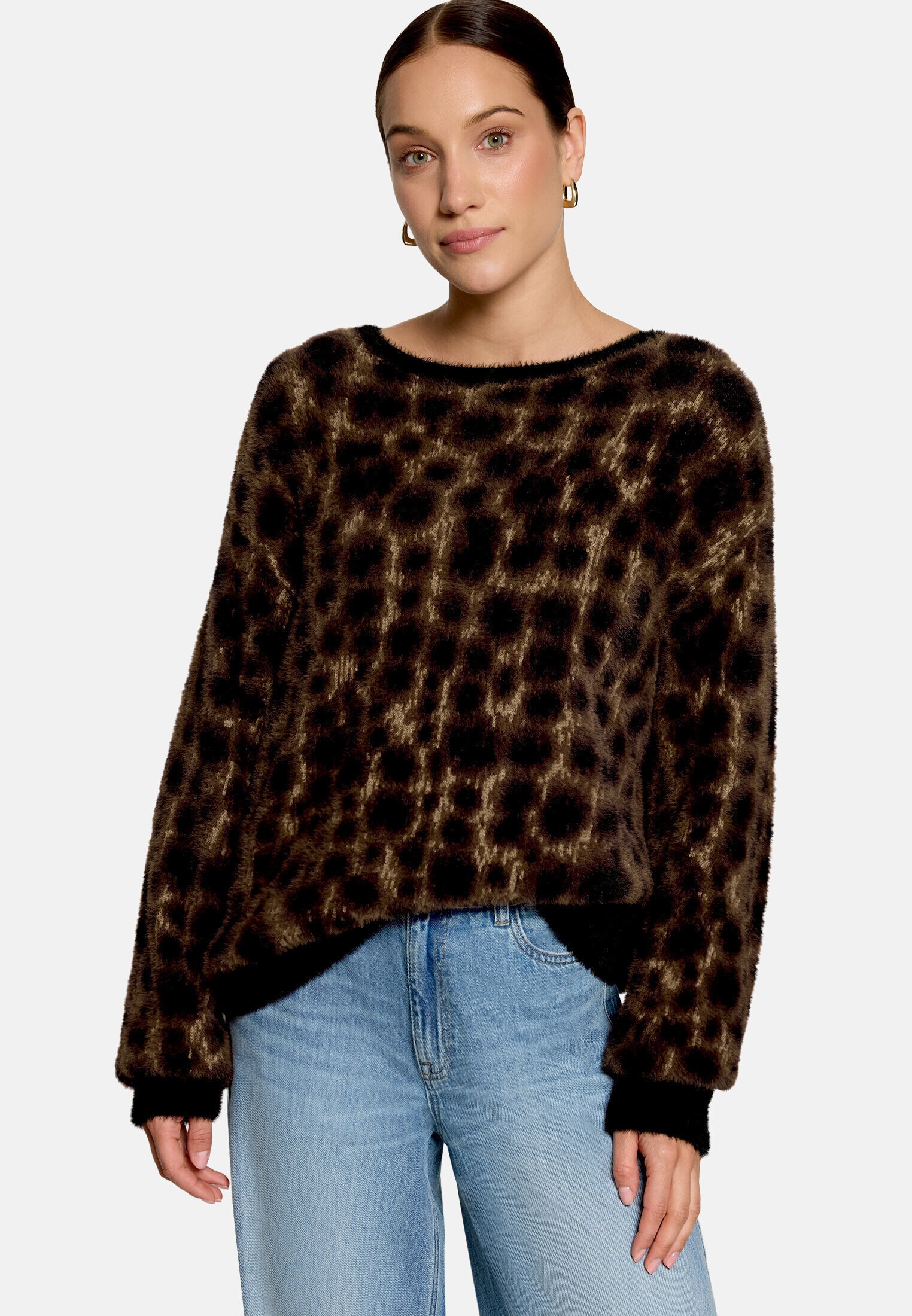 Zero Strickpullover »Damen mit Jacquard« 1 Material