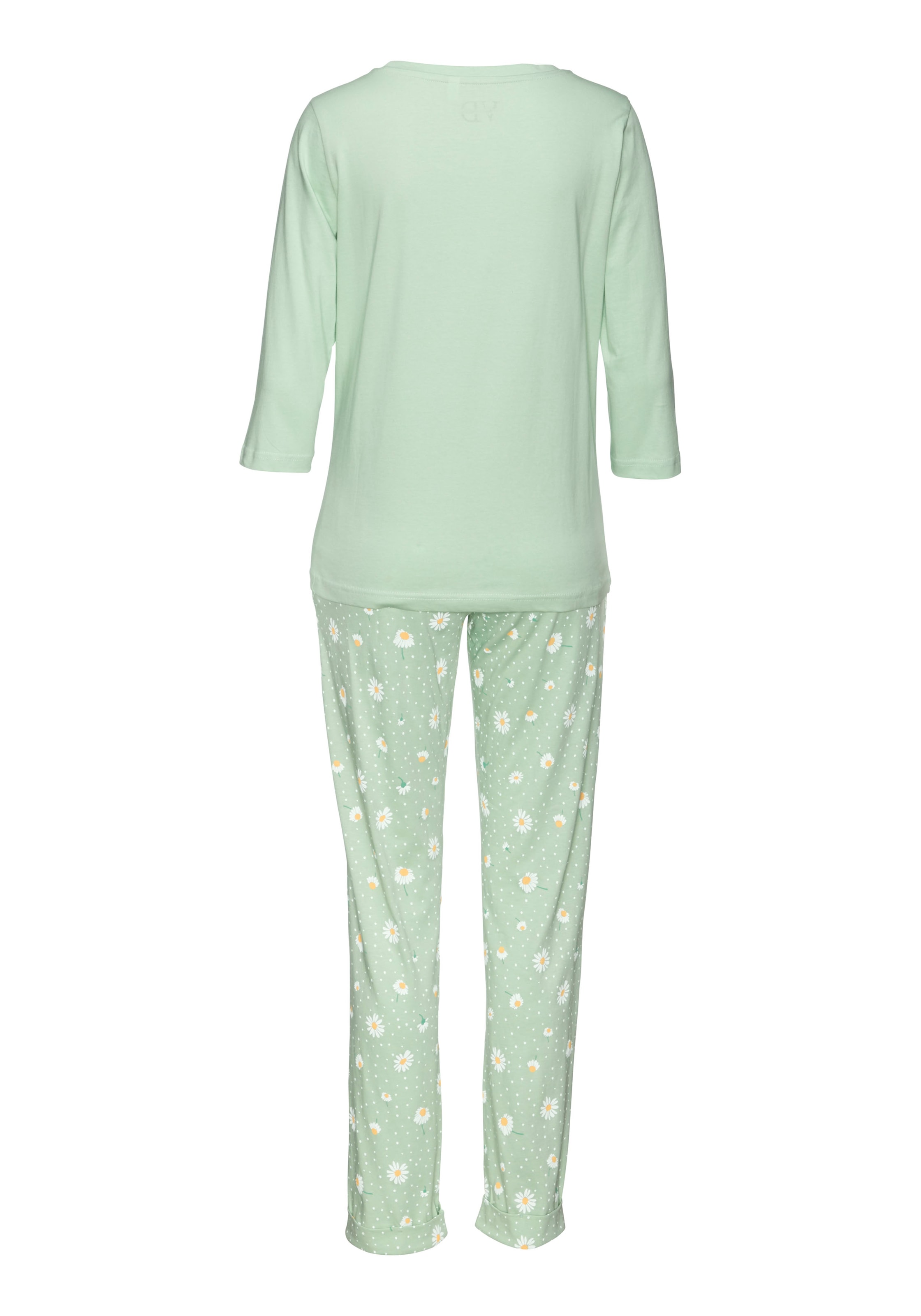 Vivance Dreams Pyjama, (2 tlg., 1 Stück), mit Gänseblümchen-Druck kaufen |  BAUR | Shortys