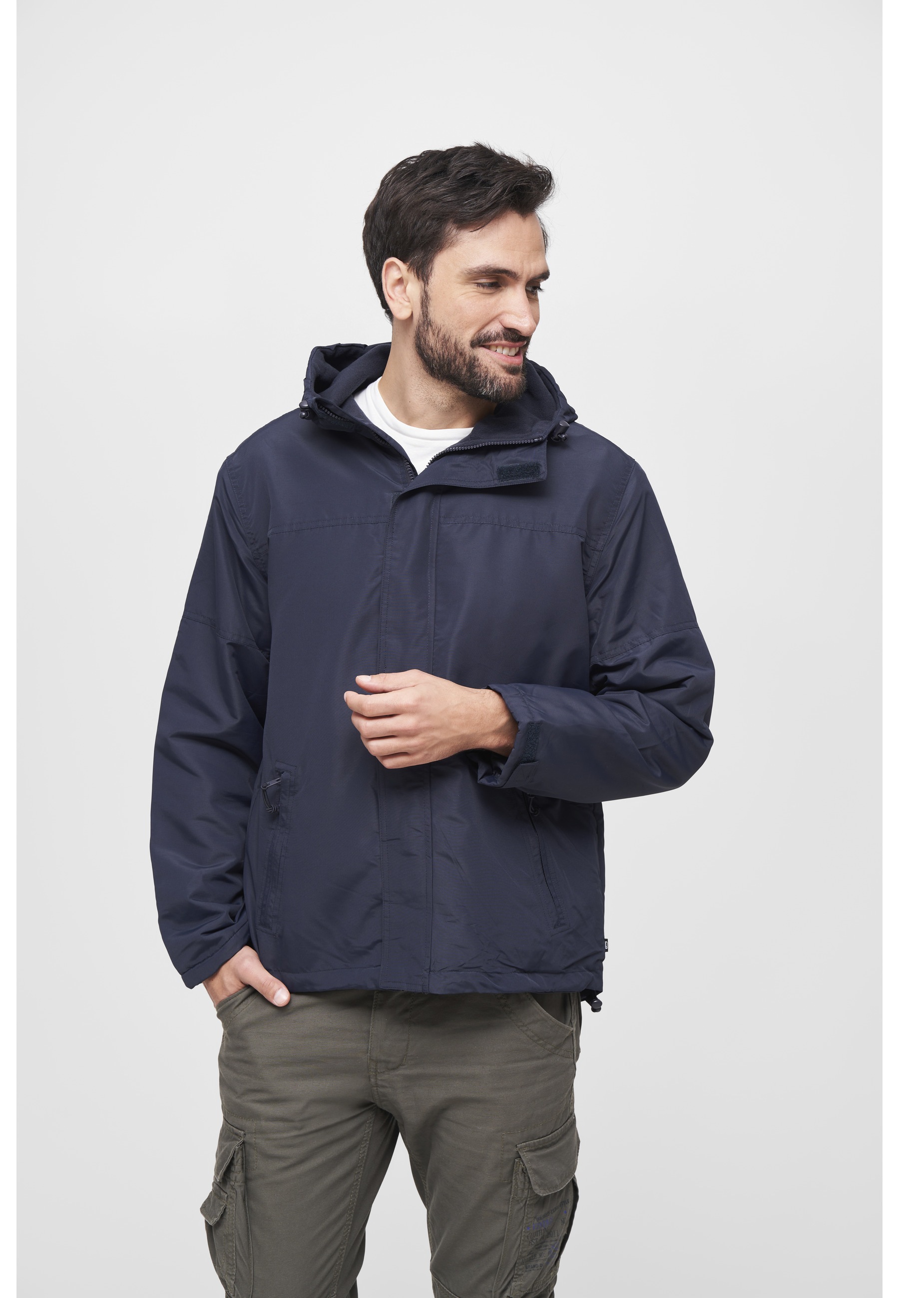 Brandit Allwetterjacke »Brandit Herren Windbreaker Frontzip« 1 Stk. tlg. mit Kapuze