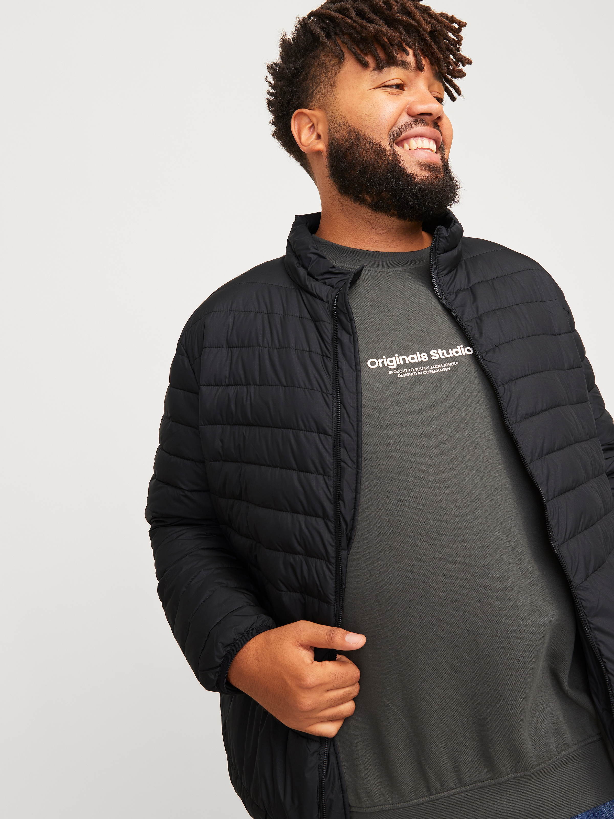 Jack & Jones PlusSize Outdoorjacke »JJESTATE PACKABLE PUFFER COLLAR NOOS PLS«, ohne Kapuze