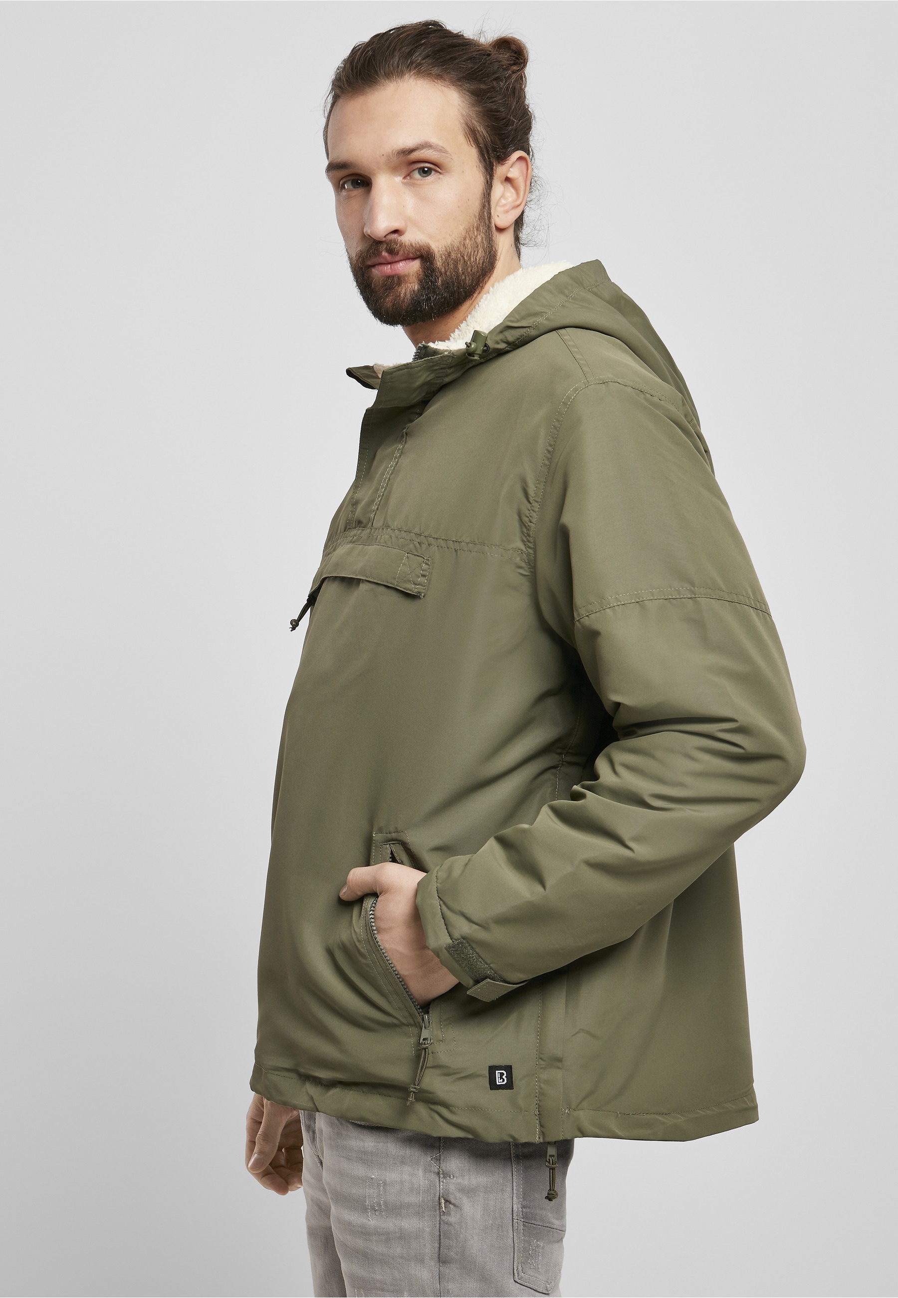 Brandit Allwetterjacke »Brandit Herren Windbreaker Sherpa« 1 Stk. tlg. mit Kapuze