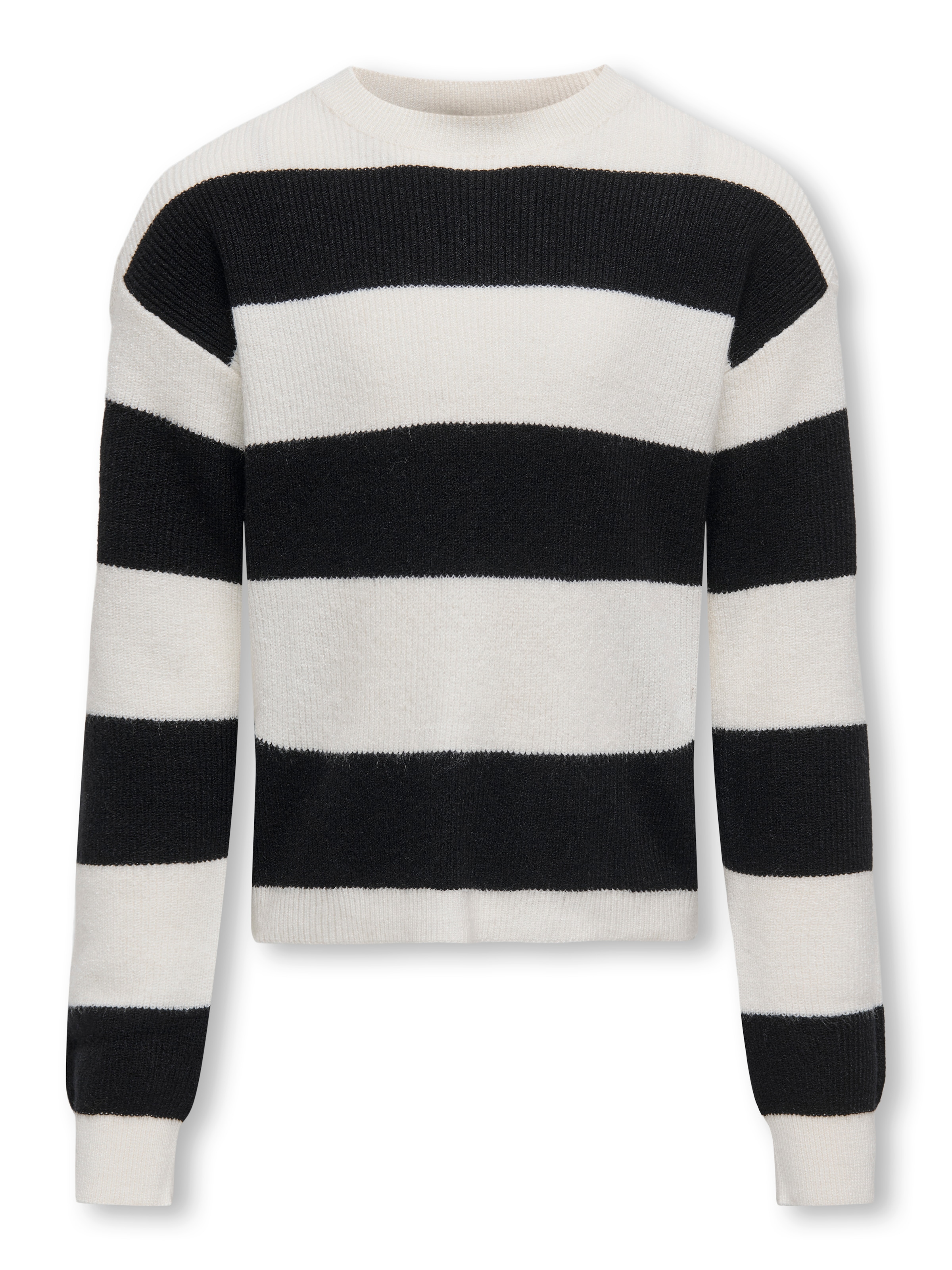 KIDS ONLY Strickpullover »KOGFRANCA SHORT L/S STRIPE KNT NOOS« Viskosemischung, loose fit