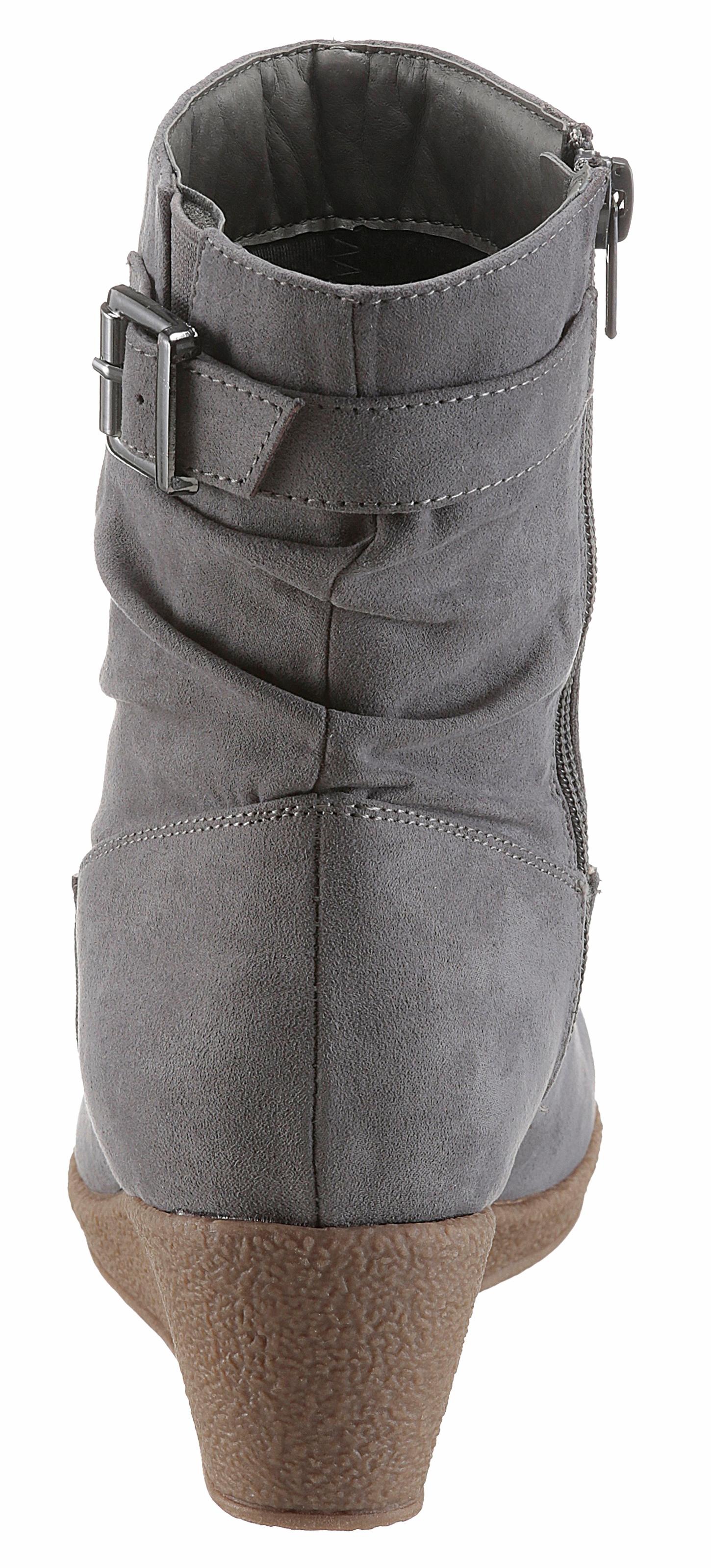 CITY WALK Stiefelette mit Raffungen am slouchy Schaft günstig online kaufen