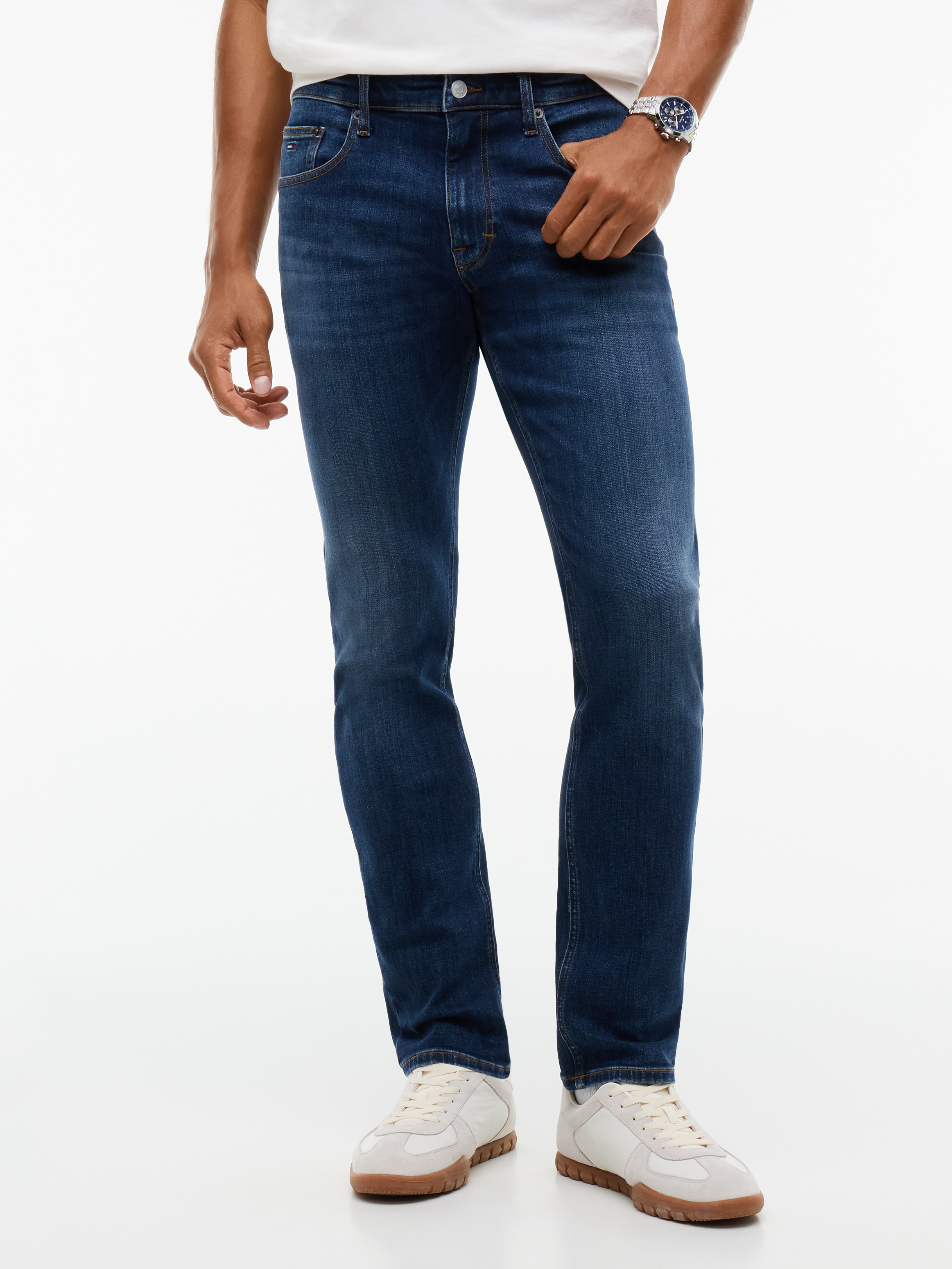 Tommy Jeans Slim-fit-Jeans "SCANTON SLIM DJ0257" im 5-Pocket-Stil, Baumwollmix