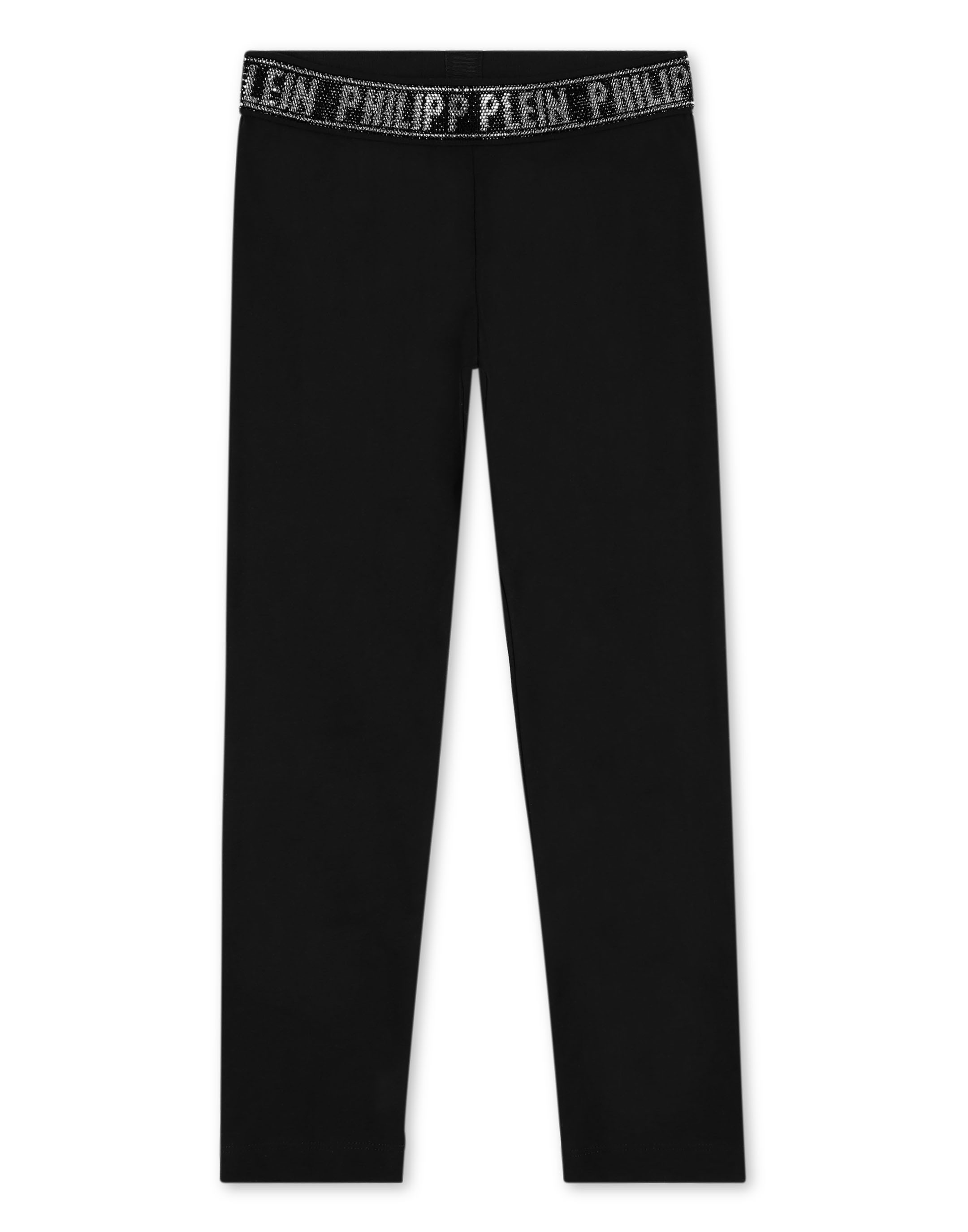 PHILIPP PLEIN Mädchen Leggings "Jogging-Leggings"02, schwarz, Gr. 4, Obermaterial: 95% Baumwolle, 5% Elasthan, Hosen
