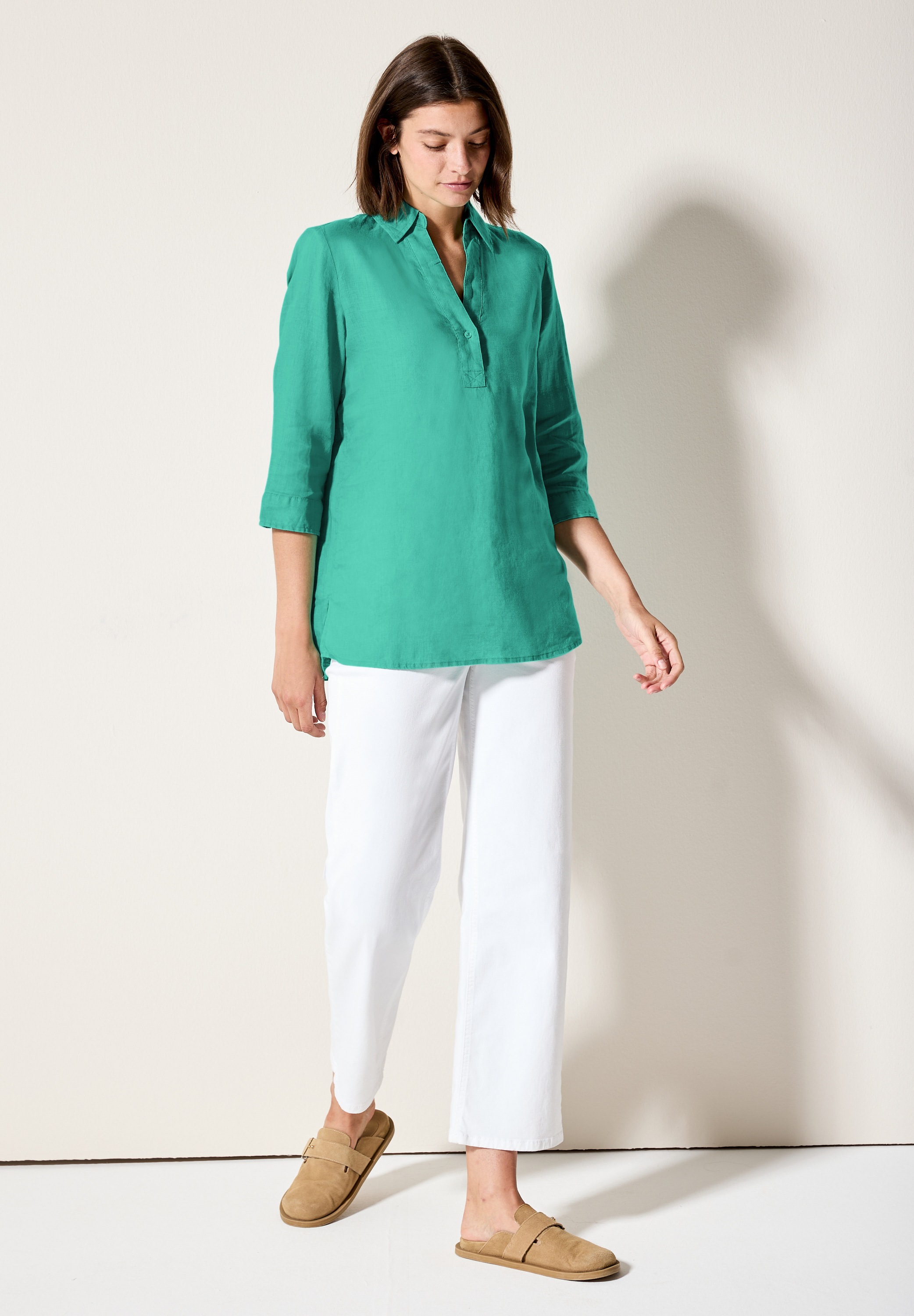 Cecil Klassische Bluse, mit 3/4 Ärmeln