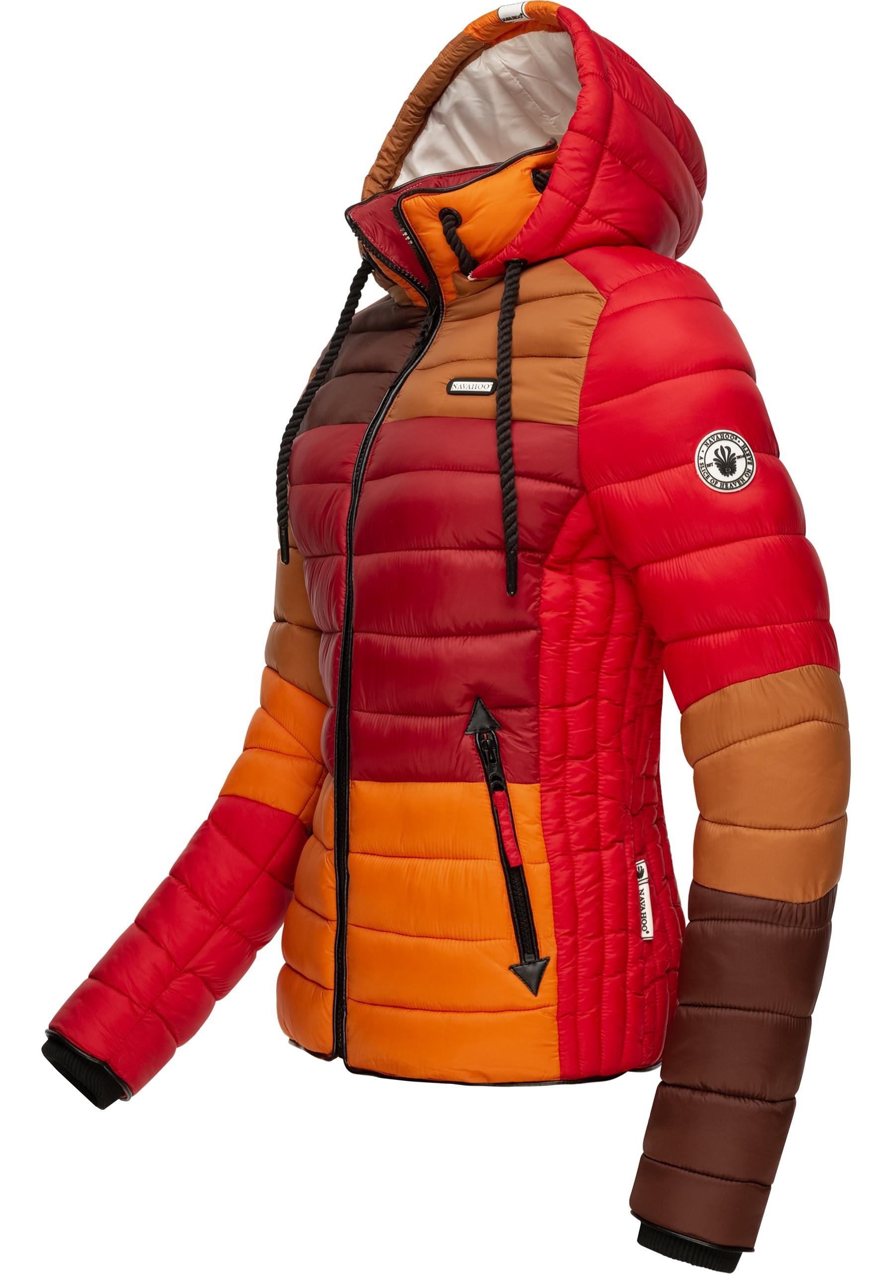 Navahoo Steppjacke "Lulana Multikulti" mit Kapuze leichte Übergangsjacke mi günstig online kaufen
