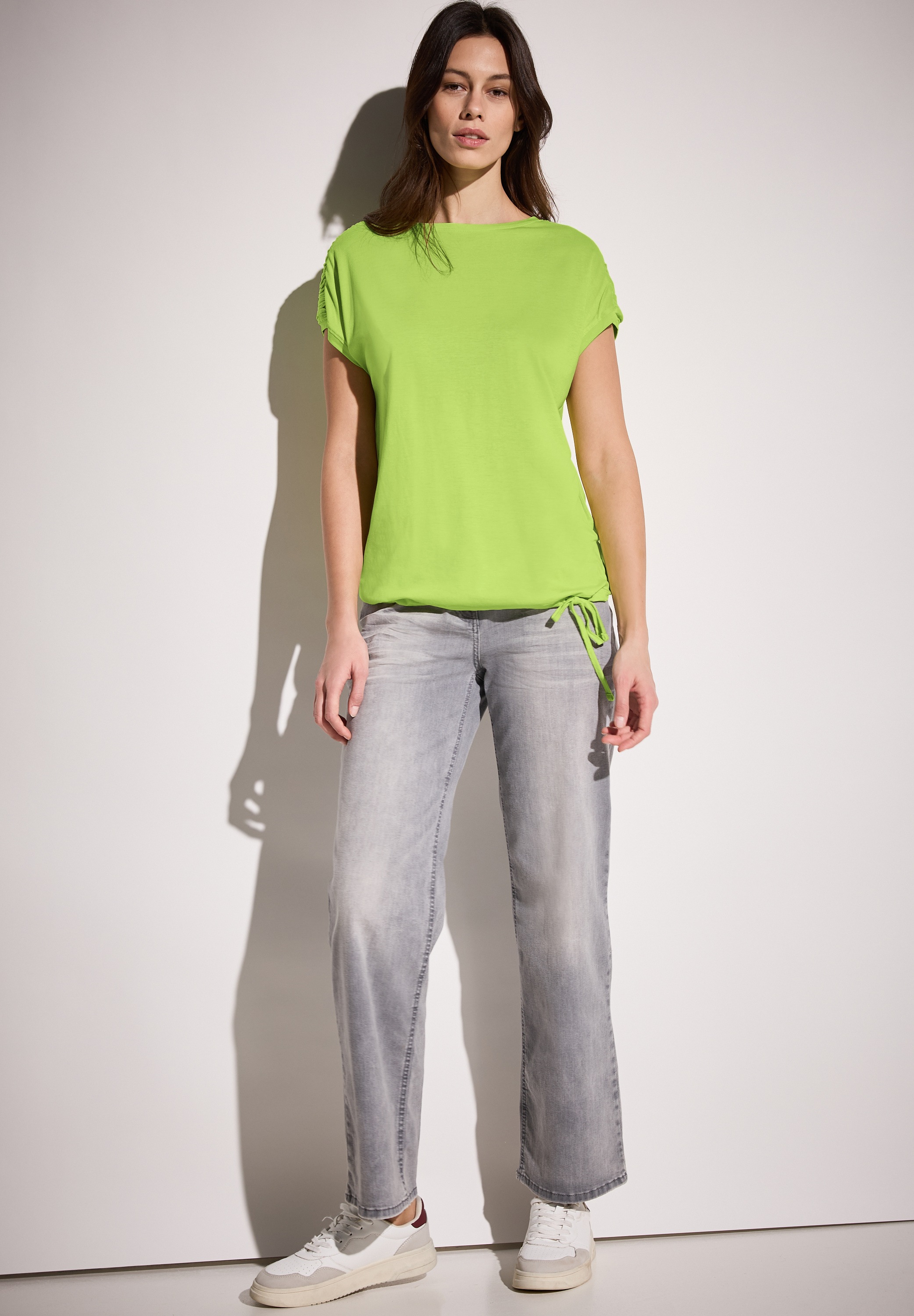 Thumbnail - Cecil T-Shirt mit Tunnelzug am Saum