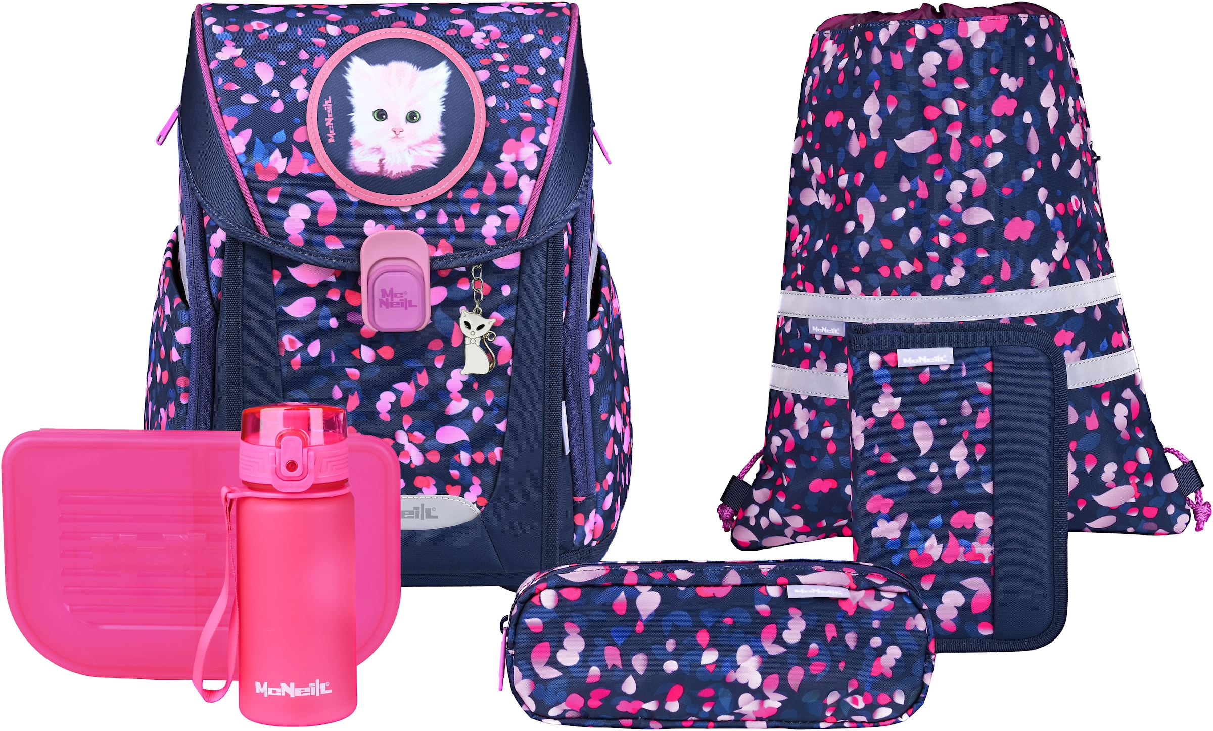 MCNEILL Kinder Schulranzen "Primo, inkl. Etui, Turnbeutel"dream, Polyester, Rucksäcke