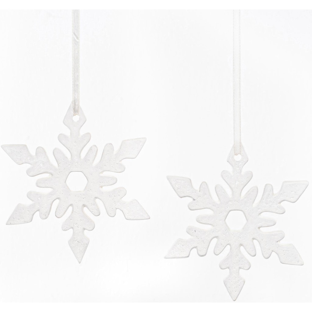 Fabriano Baumbehang »Eiskristall Nerea, Weihnachtsdeko, Christbaumschmuck«, (Set, 2 St.)