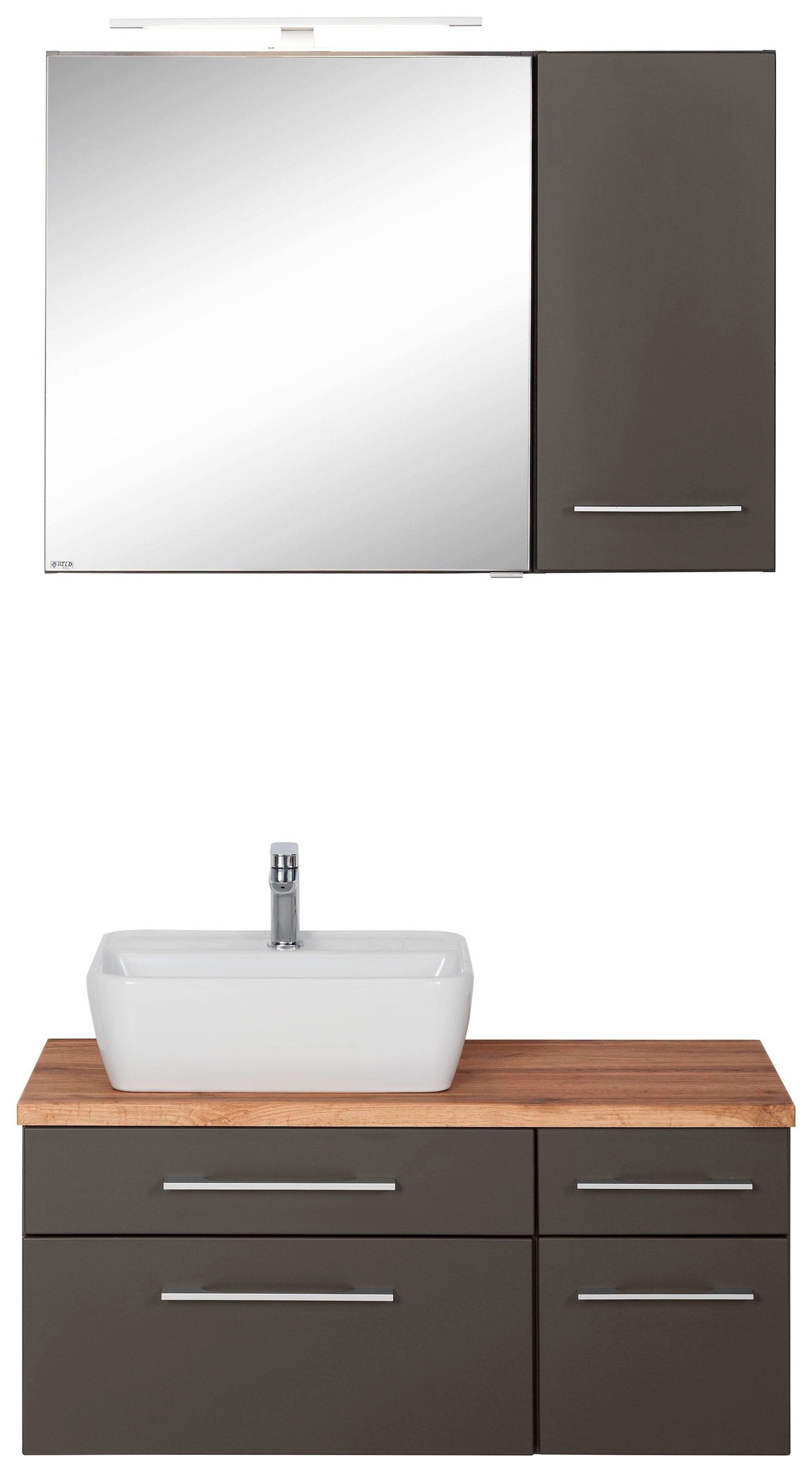 welltime Badmöbel-Set "Davos" 3 Stk. tlg. Breite 50 cm, mit extra Regal günstig online kaufen