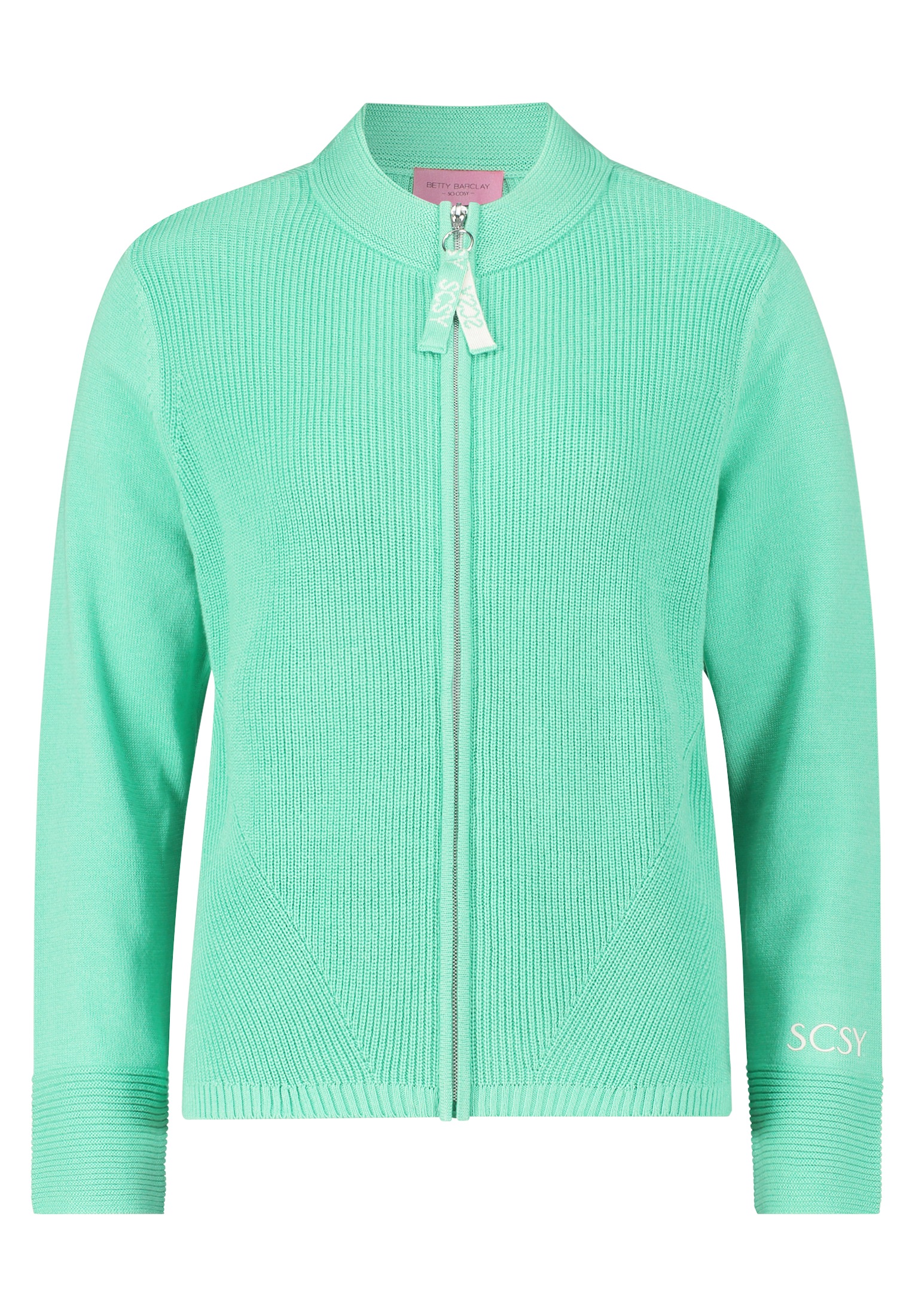 Betty Barclay Strickjacke »Betty Barclay Strick-Cardigan mit Strickdetails«, Reißverschluss