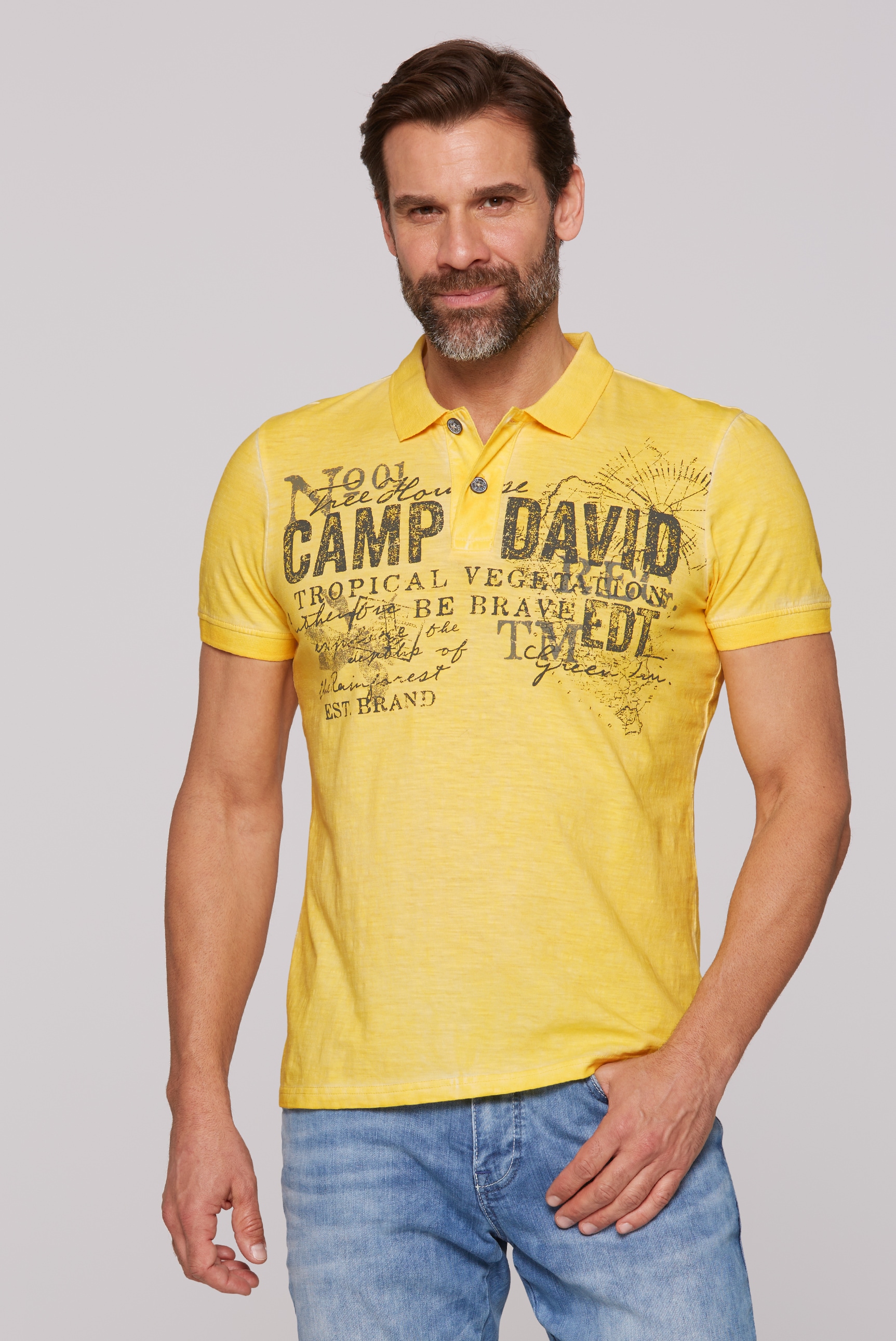 CAMP DAVID Polo marškinėliai iš Baumwolle