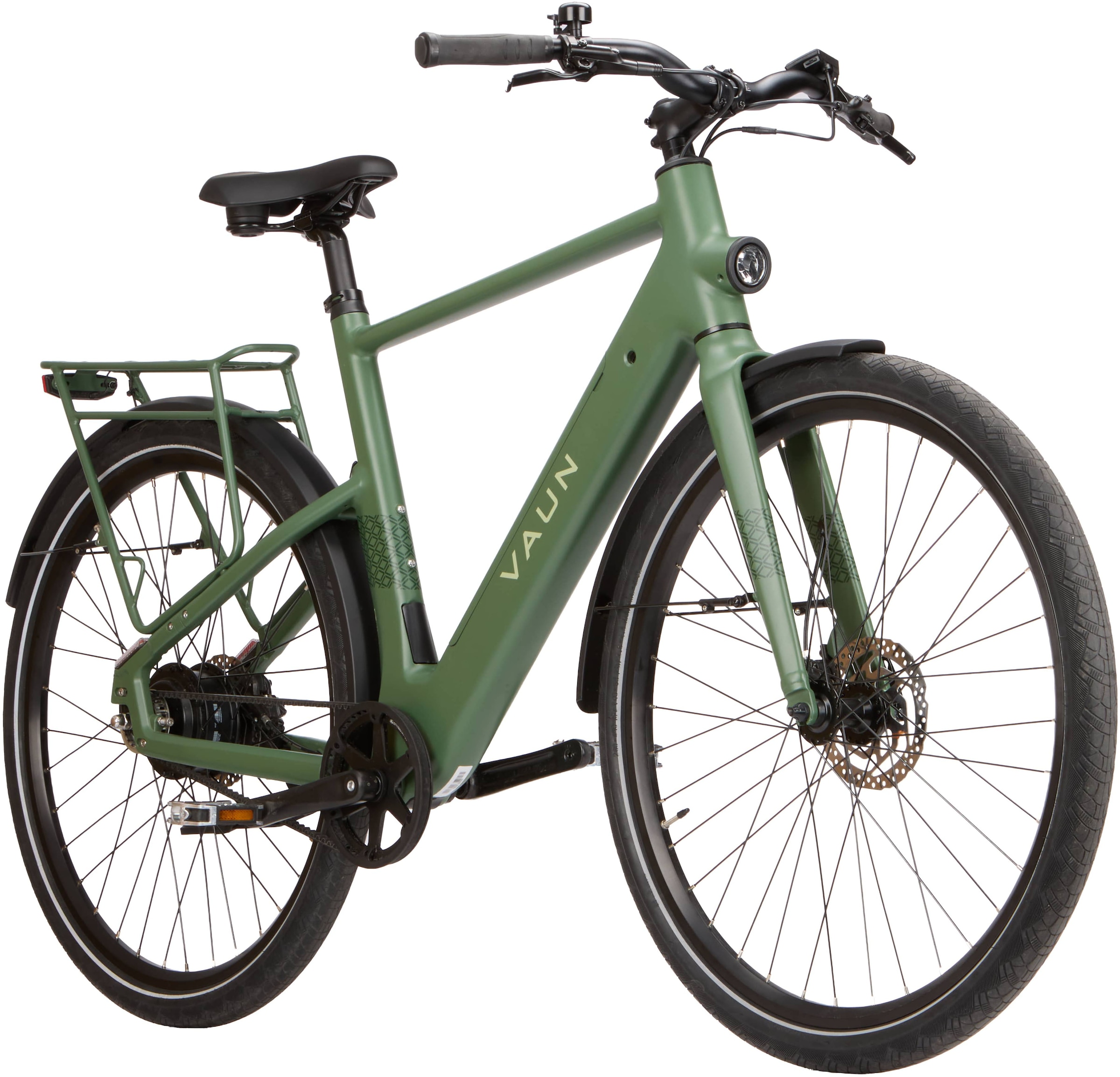 Vaun »VAUN SKYLINE Diamant-Cityrad Bikes« 8 Gang Shimano Nexus 8-Gang Schaltwerk Nabenschaltung Mittelmotor 250 W (mit integr. Akku), Elektrofahrrad für Alltag und Einkauf