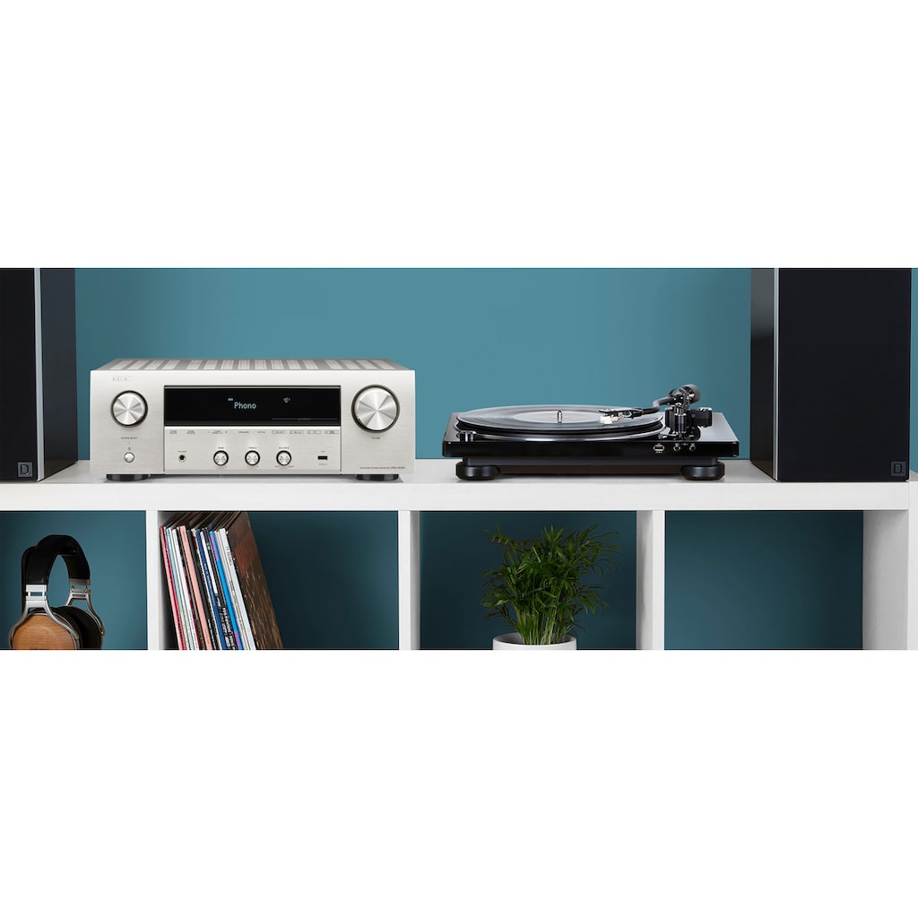 Denon Stereo-Netzwerk-Receiver »DRA-800H«, 2, (WLAN-Bluetooth Hi-Res Audio-Sprachsteuerung-Internetradio-DAB+-FM Tuner)