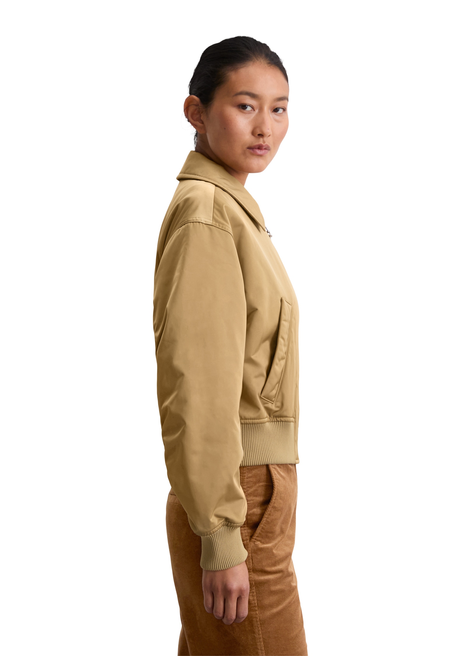 Marc O'Polo Outdoorjacke »aus recyceltem Polyester-Twill«, ohne Kapuze