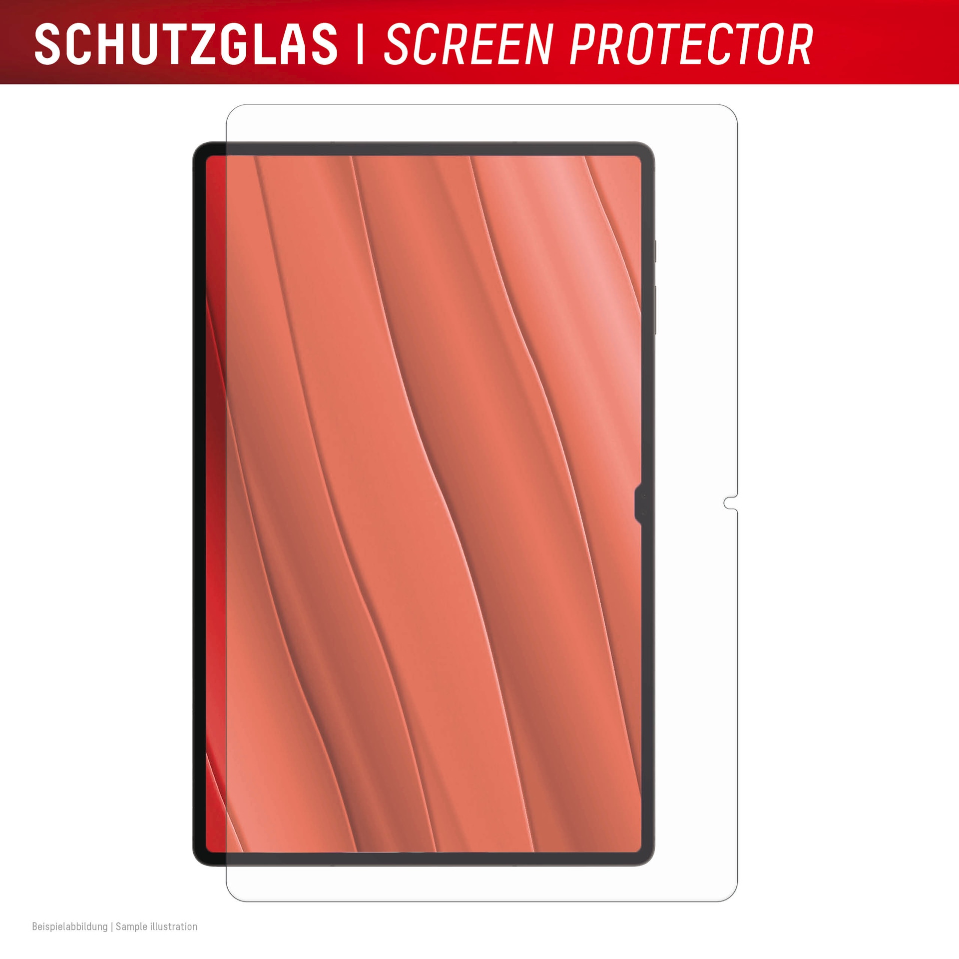 Displex Displayschutzglas »Tablet Glass«, für Samsung Galaxy Tab S10 FE+, Displayschutzfolie, Schutzfolie, Bildschirmschutz, kratz- & stoßfest