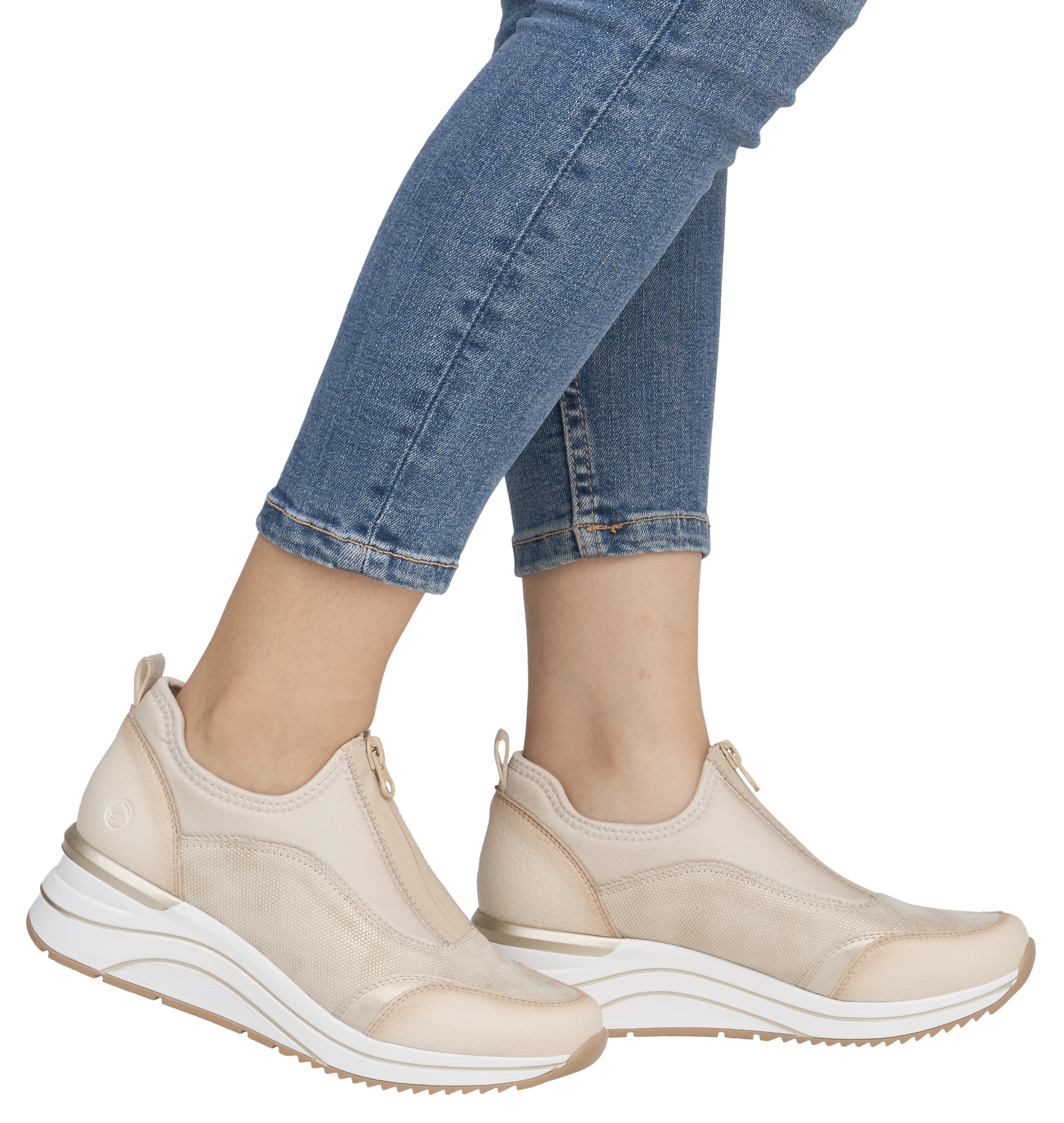Remonte Slip-On Sneaker, Freizeitschuh, Halbschuh, Slipper in veganer Verarbeitung