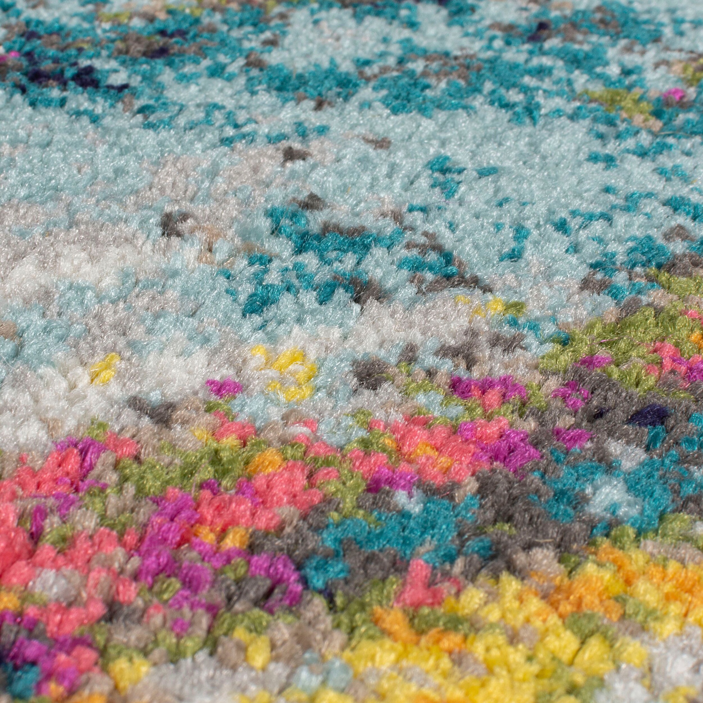 Thumbnail - FLAIR RUGS Teppich "Abstraction", rechteckig, 10 mm Höhe, Moderner Multi-Teppich