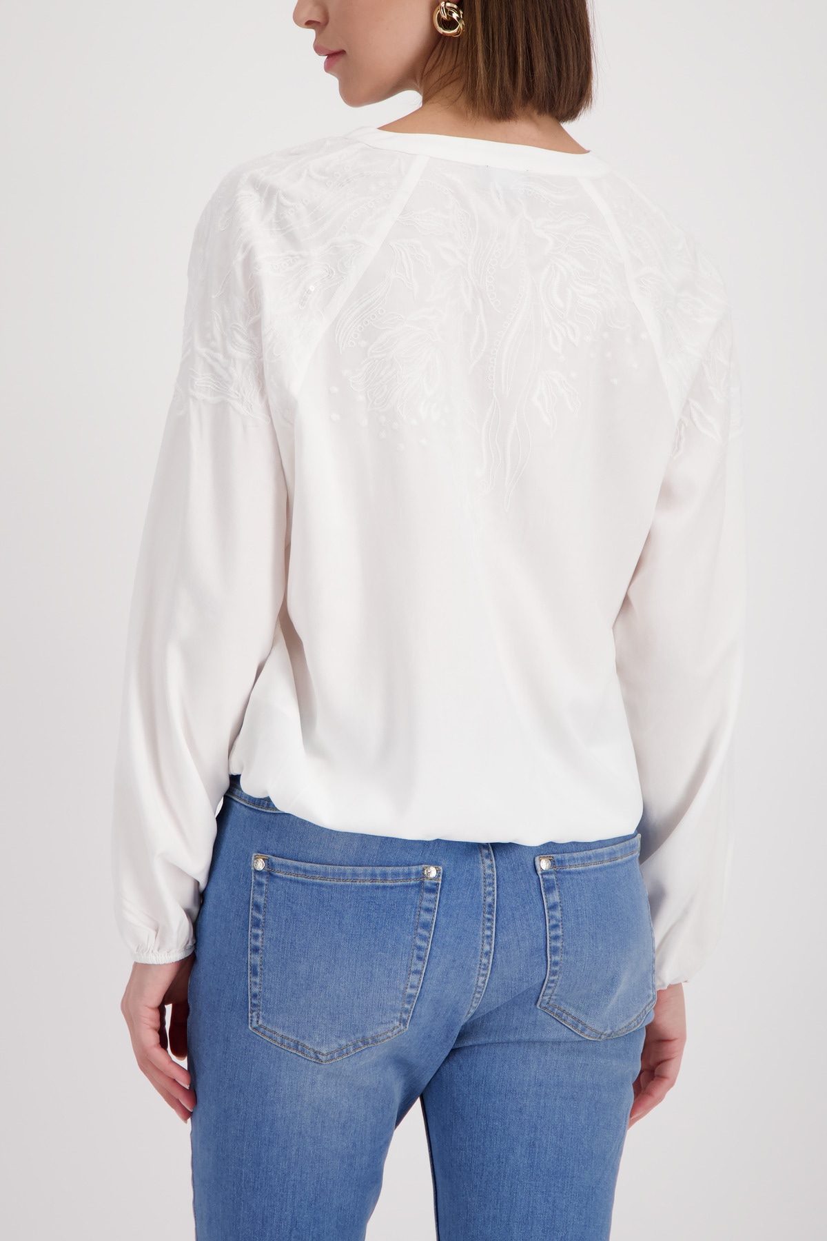 Monari Schlupfbluse »Stickerei« Regular fit mit Stickerei