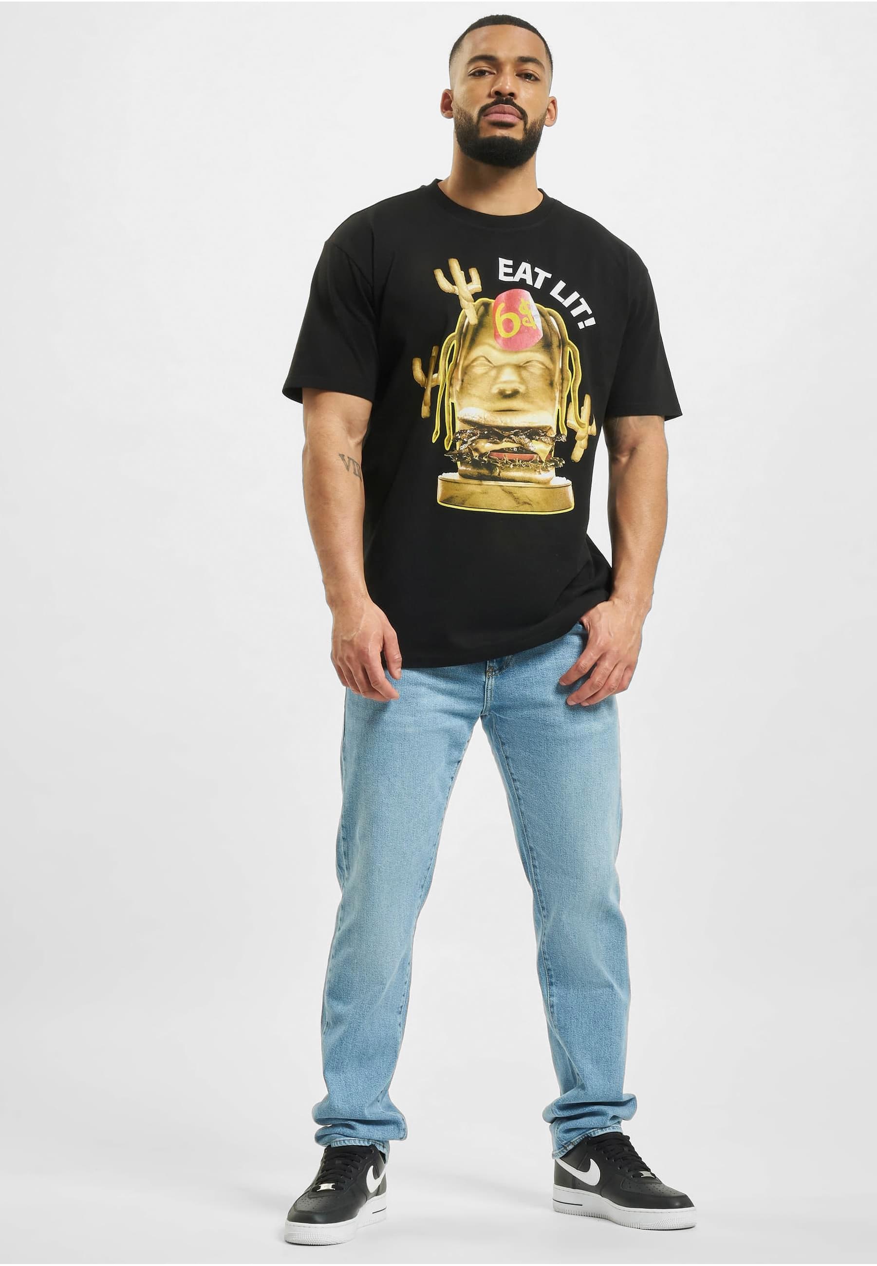 MisterTee T-Shirt »MisterTee Unisex Eat Lit Oversize Tee«, (1 tlg.)