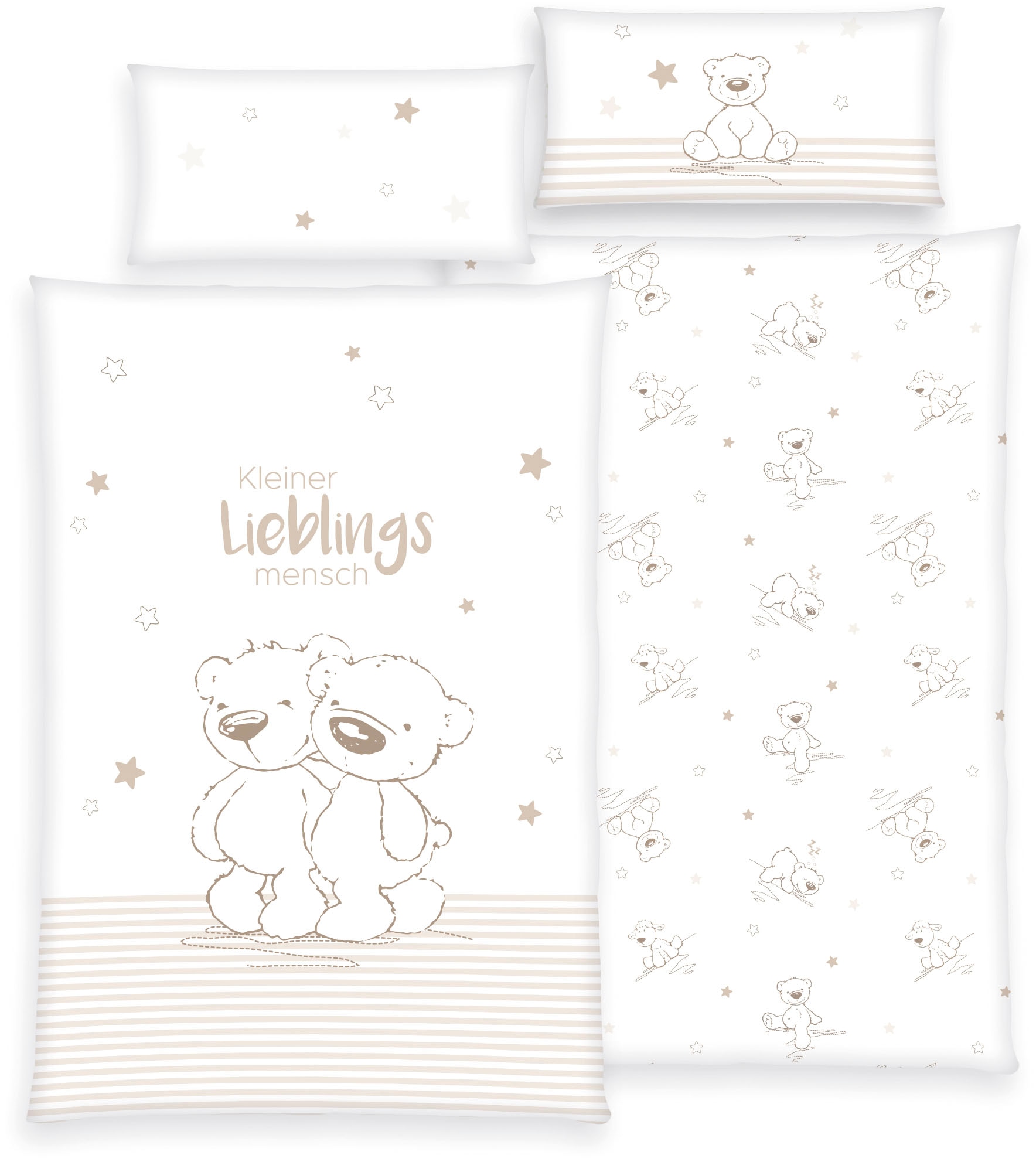 OTTO home Kinderbettwäsche "Kleiner Liebling in Gr. 100x135 und 135x200 cm" günstig online kaufen