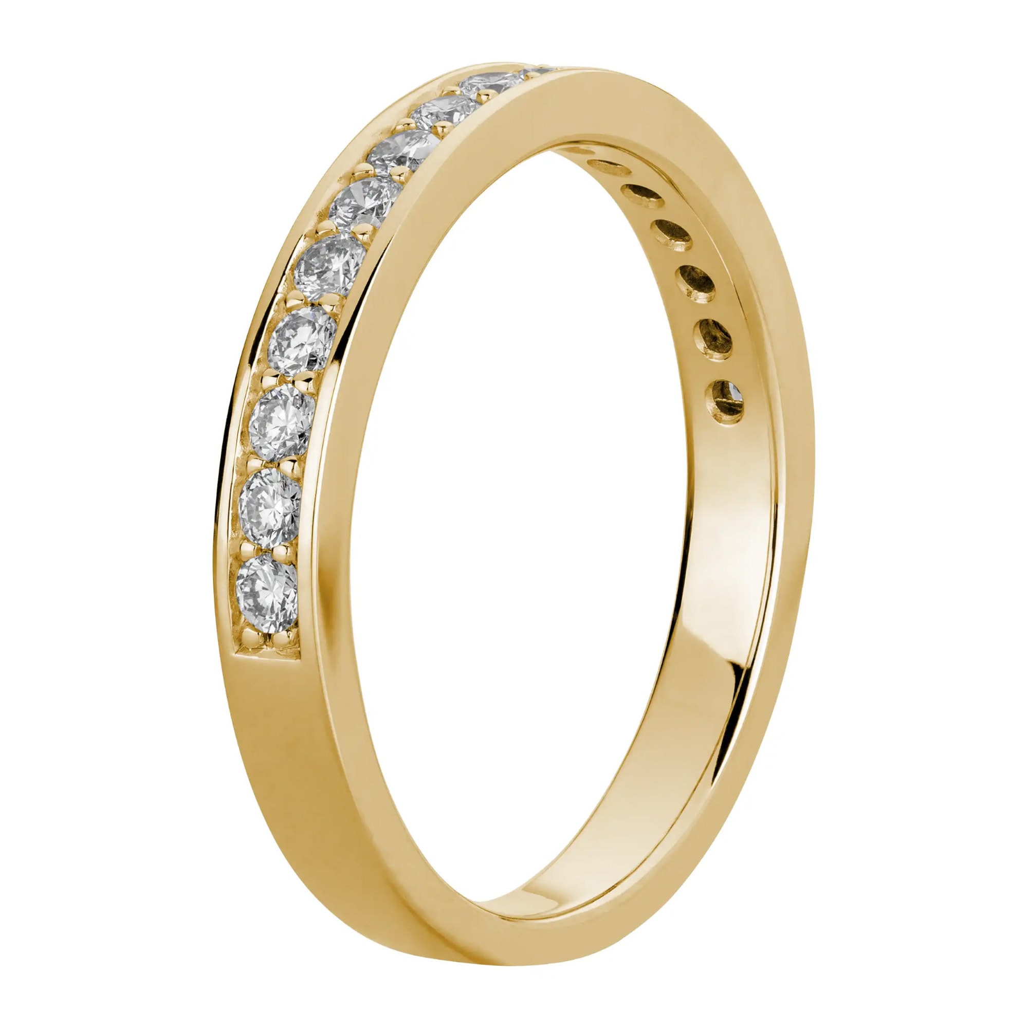 LYOMI Fingerring »585/- Gelbgold 17 synth. Diam. 0,43ct.«