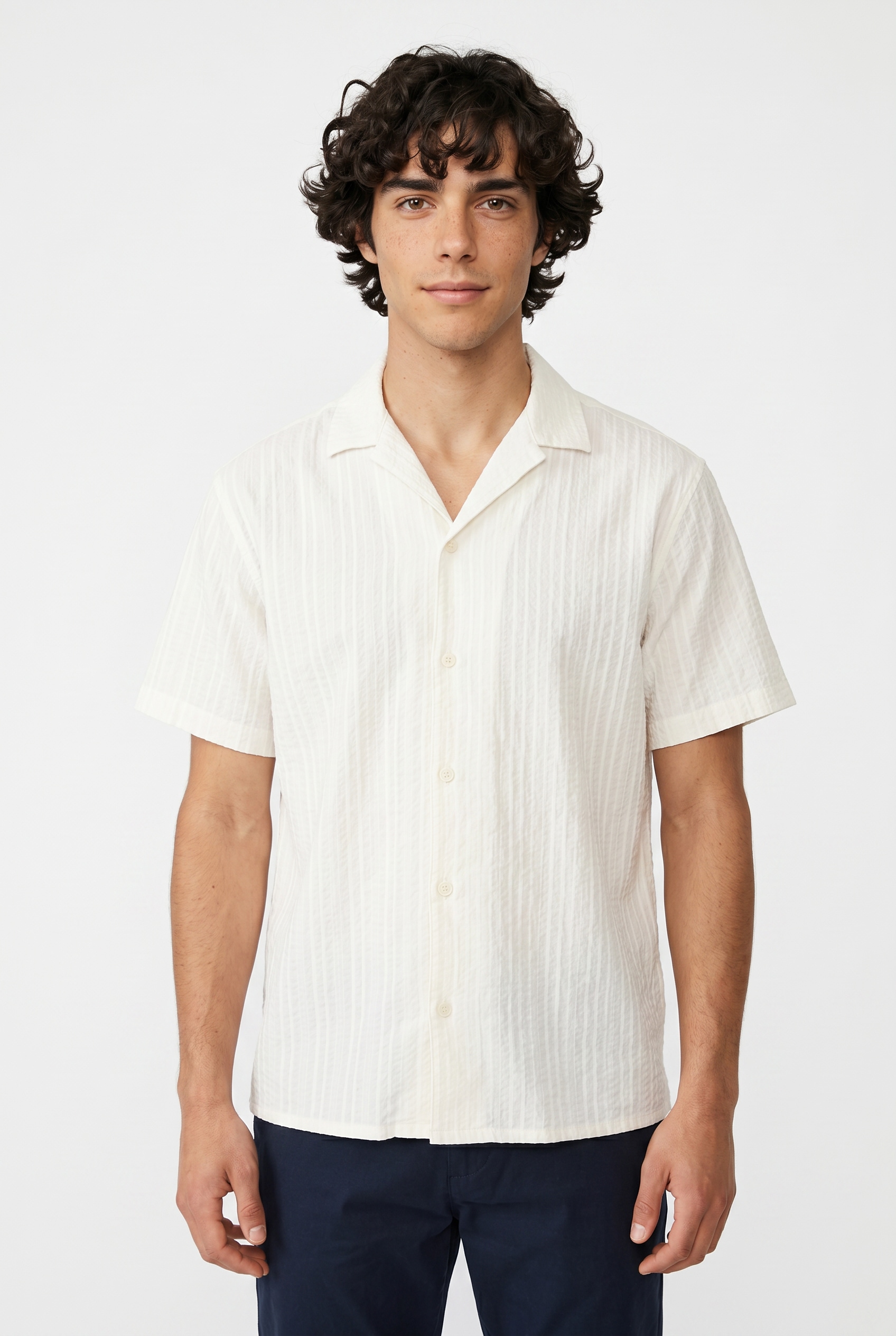 Jack & Jones Kurzarmhemd "Jjetyson Resort Shirt Ss Sn" Mit Resort-Kragen