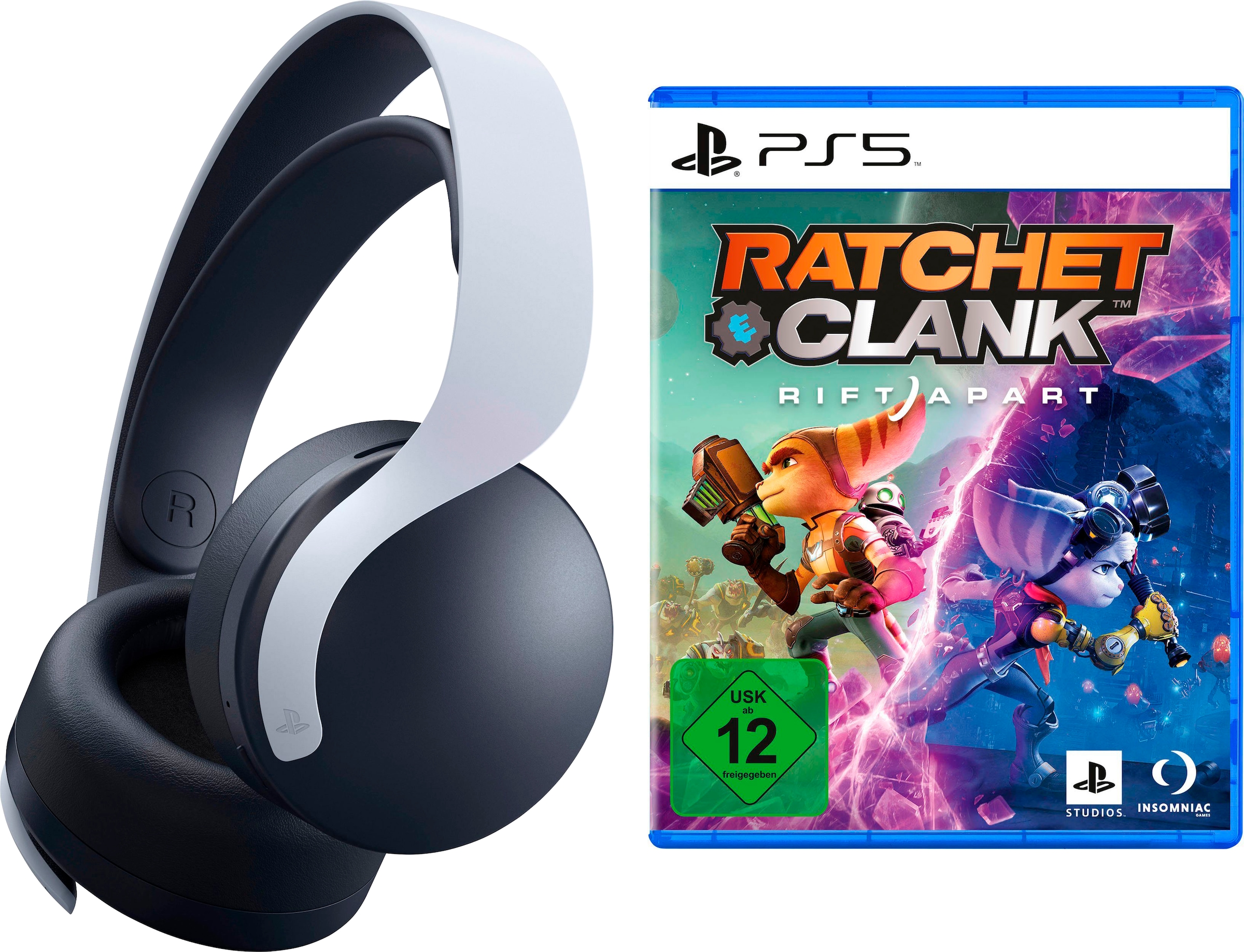 PlayStation 5 Wireless-Headset »PULSE BAUR Apart 3D«, & inkl. | Clank: Rauschunterdrückung, Rift Ratchet