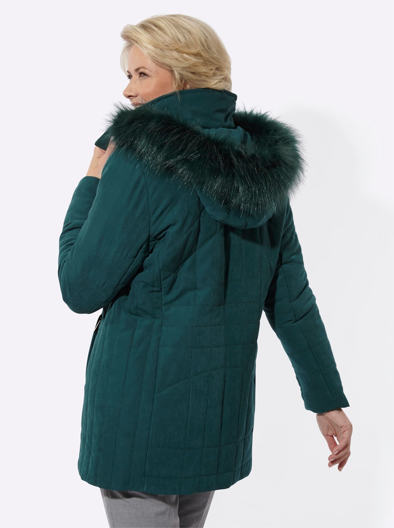 Classic Steppjacke mit Kapuze