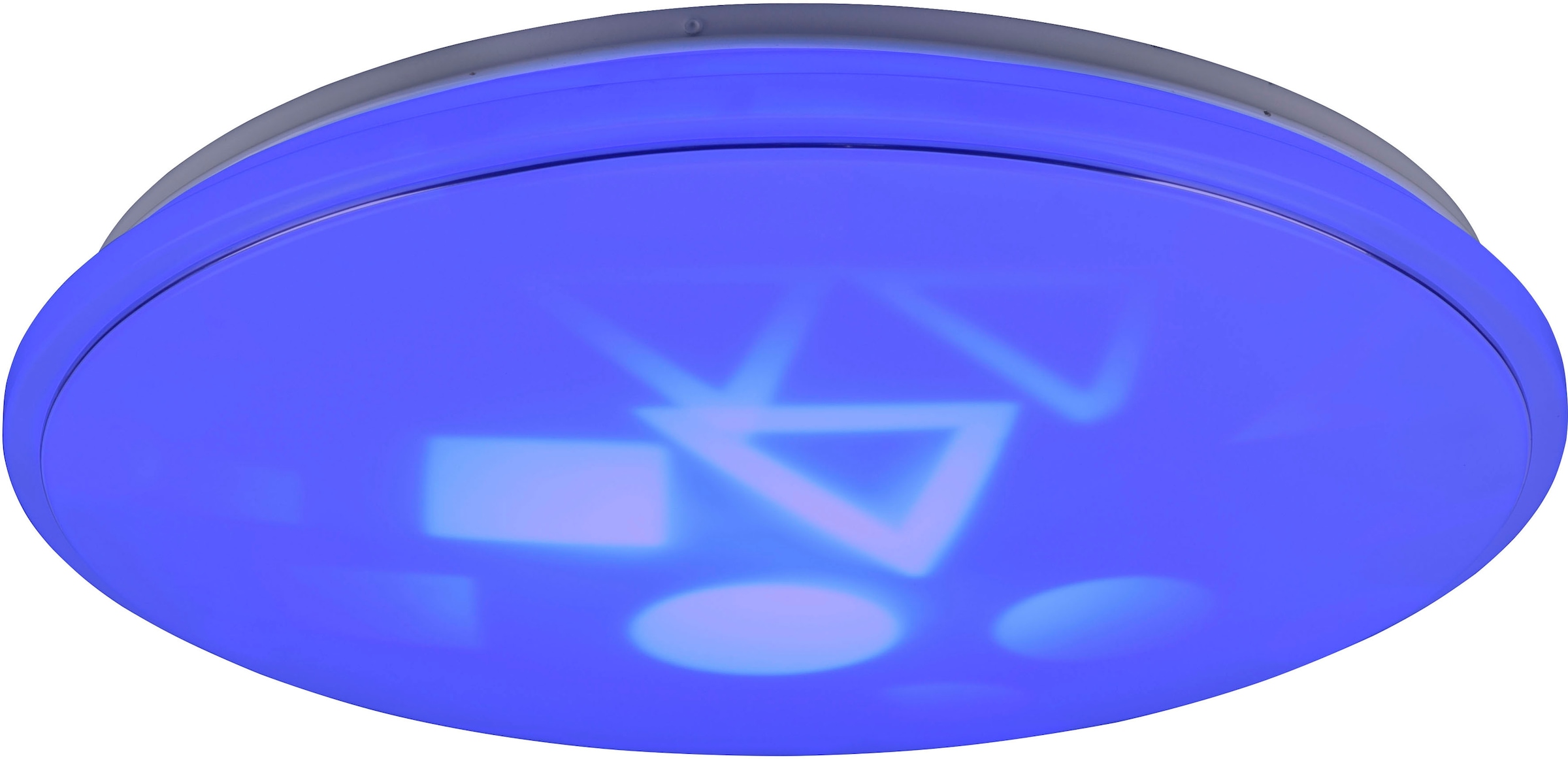 TRIO Leuchten LED Deckenleuchte »TILION«, 1 flammig-flammig, wechselbare  Motiv-Effekte, RGB-Farbwechsel, Fernbedienung, dimmbar | BAUR