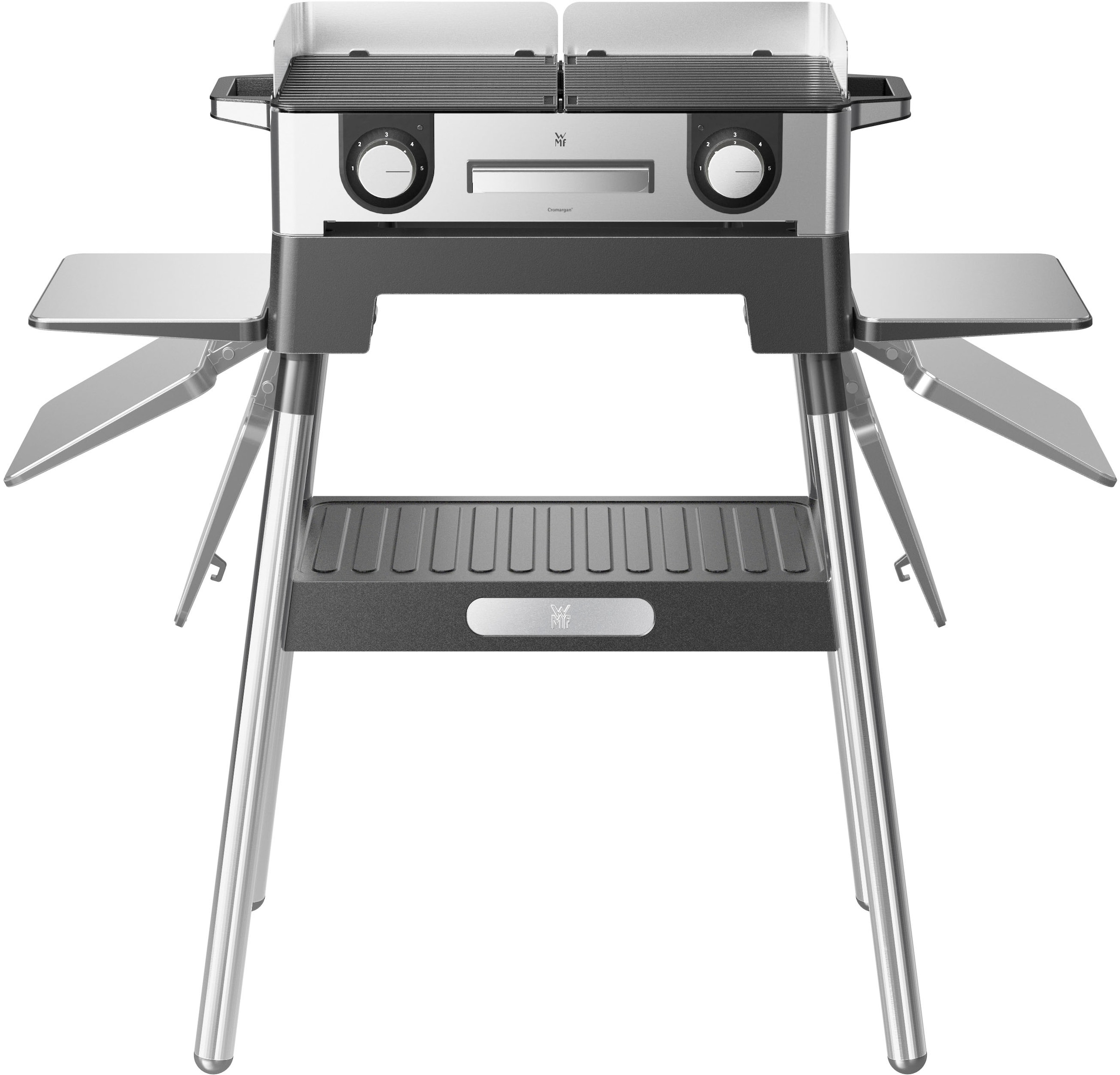 WMF Standgrill »Standfuß 0415890011 Lono Master«, stabil, kompakt, Premium-Design, hochwertiger Cromargan Edelstahl