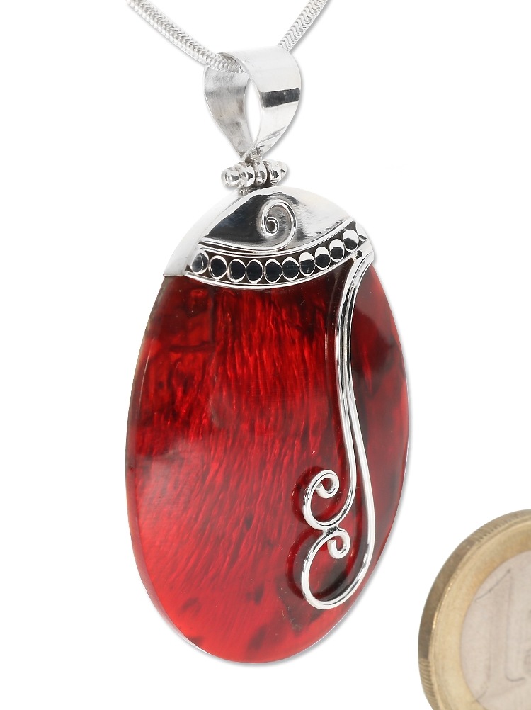Adelia´s Kettenanhänger »Schmuck Paua Muschel Anhänger 925 Silber«
