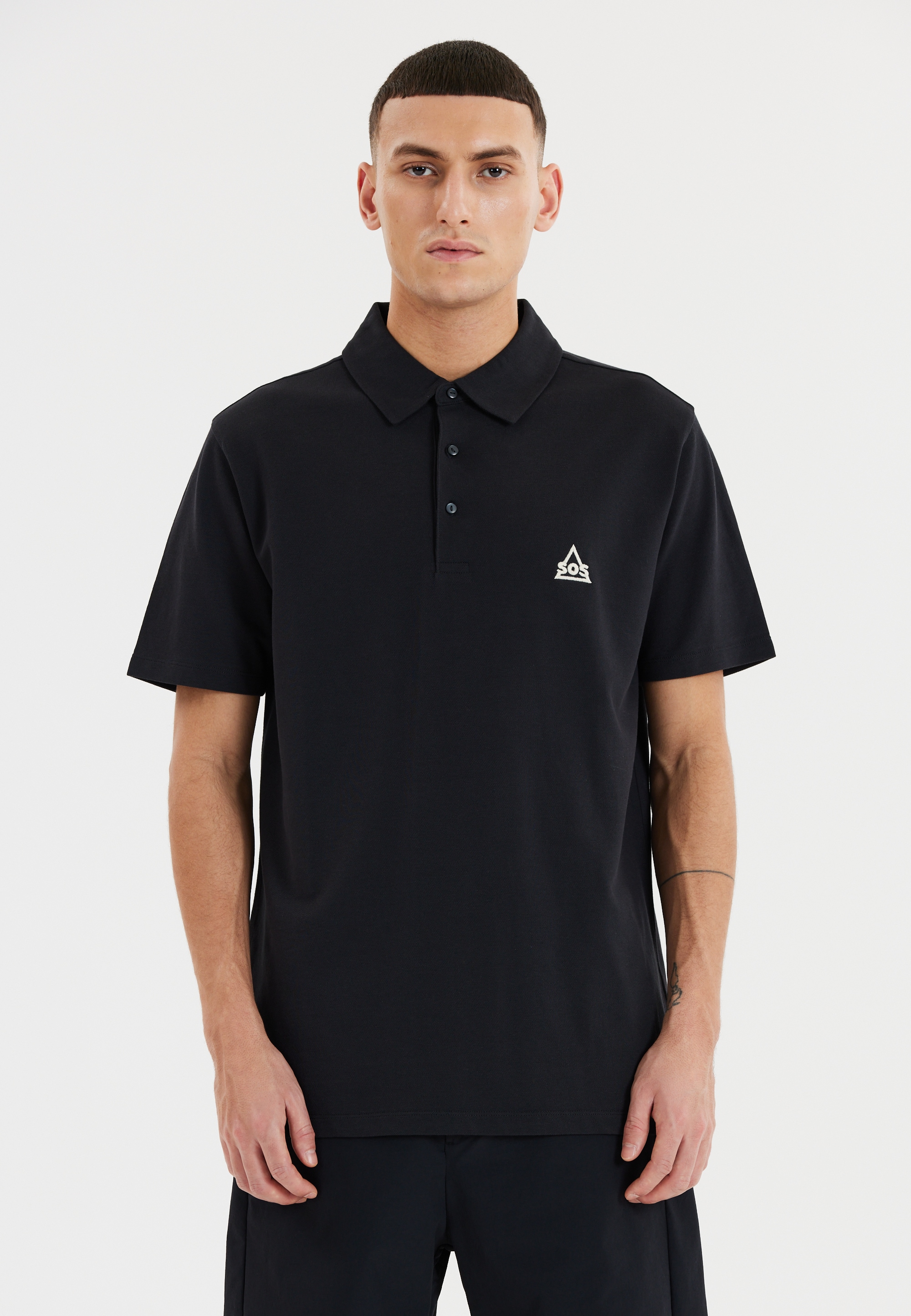 SOS Langarm-Poloshirt "Monviso", in unwiderstehlich weicher Qualität