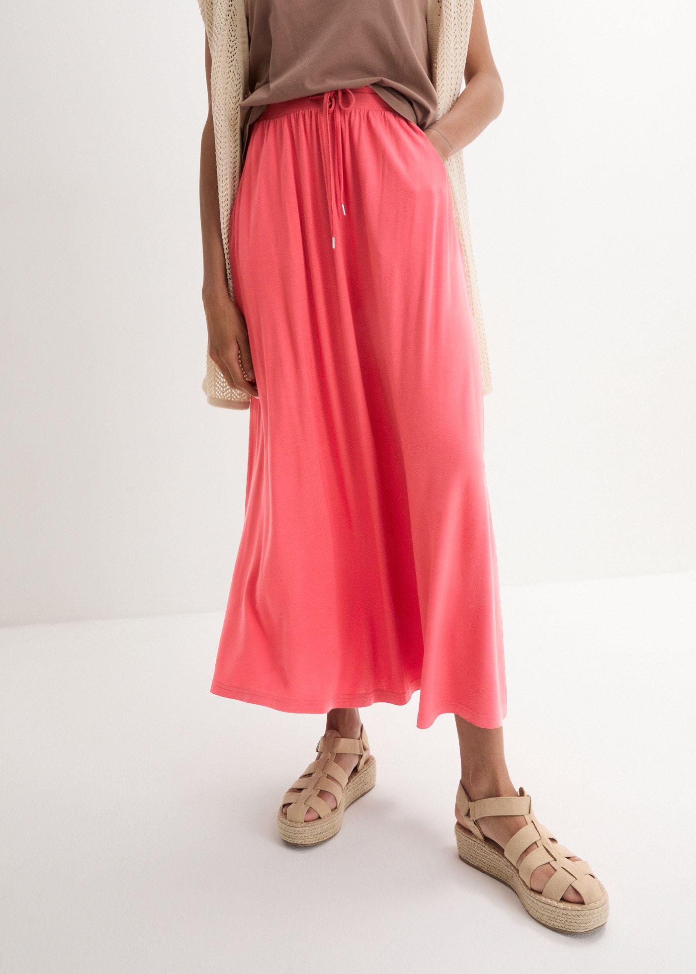 bonprix Jerseyrock "Jersey Rock aus Viskose-Mix" aus Viskosemischung, locke günstig online kaufen