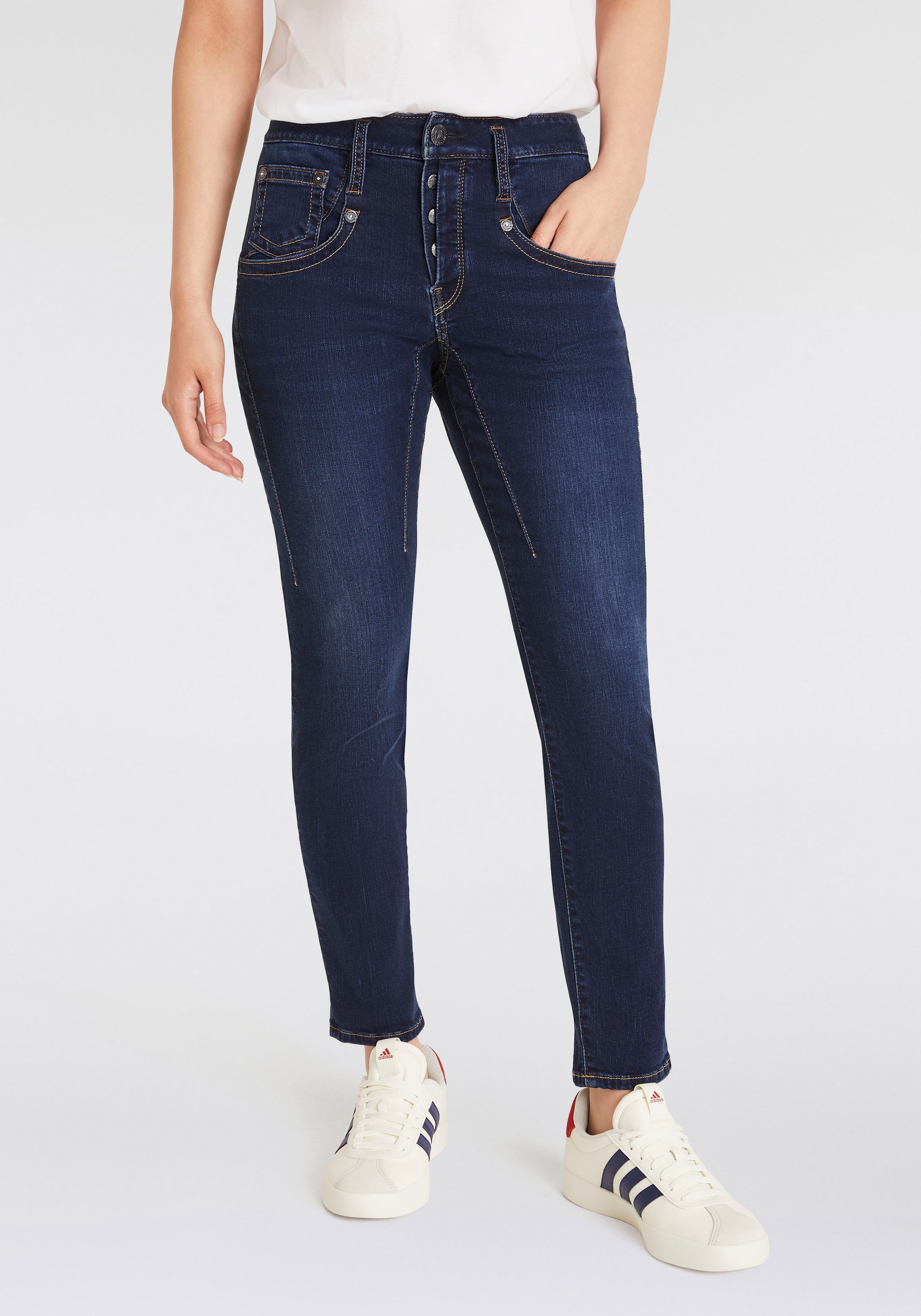 Herrlicher Boyfriend-Jeans "Shyra Cropped Organic Denim"