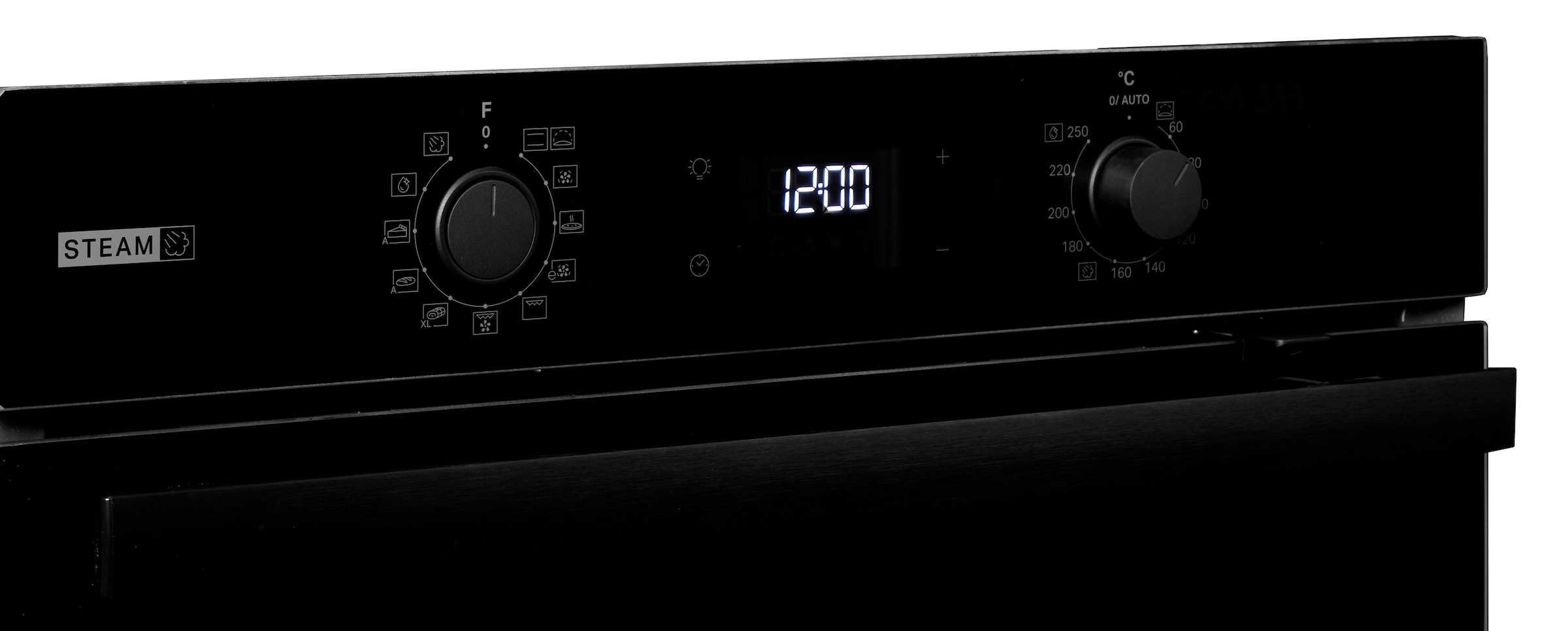 BAUKNECHT Backofen-Set »BAKO 760 Steam BL« mit 1-fach-Teleskopauszug Set, 2 Stk. tlg. GentleSteam – für ein saftiges Inneres und ein knuspriges Äußeres