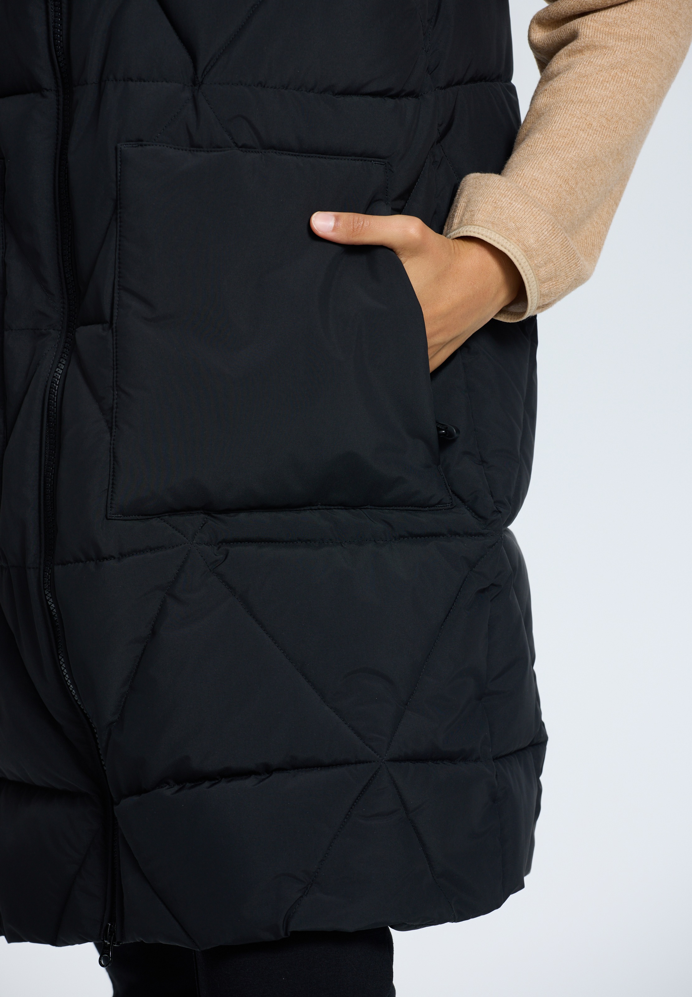 Thumbnail - Icepeak Steppweste "AGRIA" mit Daunenoptik, mit fester Kapuze, wasserdicht und winddicht