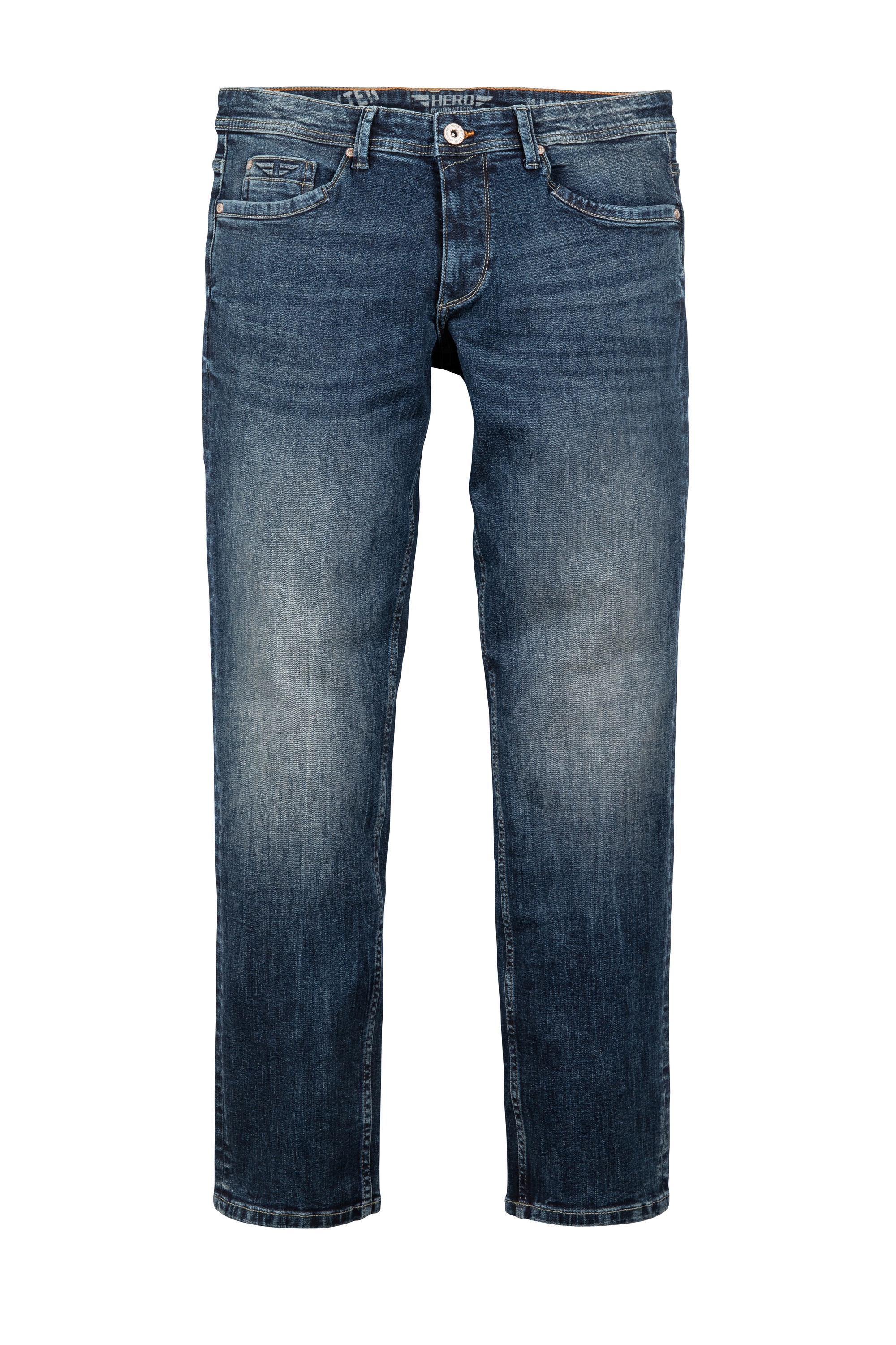 HERO by John Medoox "Baxter Denim Relaxed Fit Jeans" Relaxed Fit Casual Clean Wash Denim Jeans für Herren