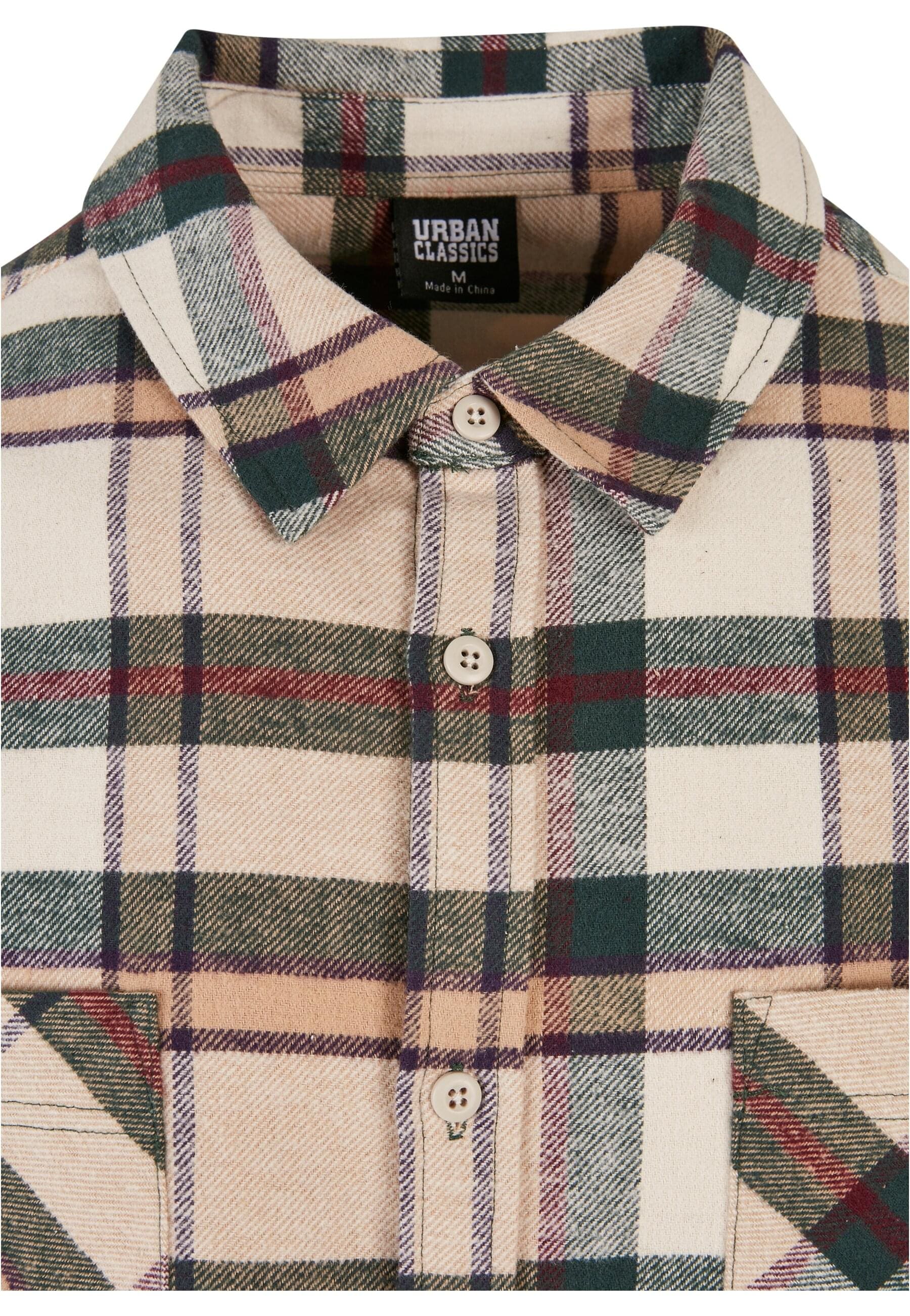 URBAN CLASSICS Langarmhemd »Urban Classics Herren Checked Mountain Shirt«, (1 tlg.)