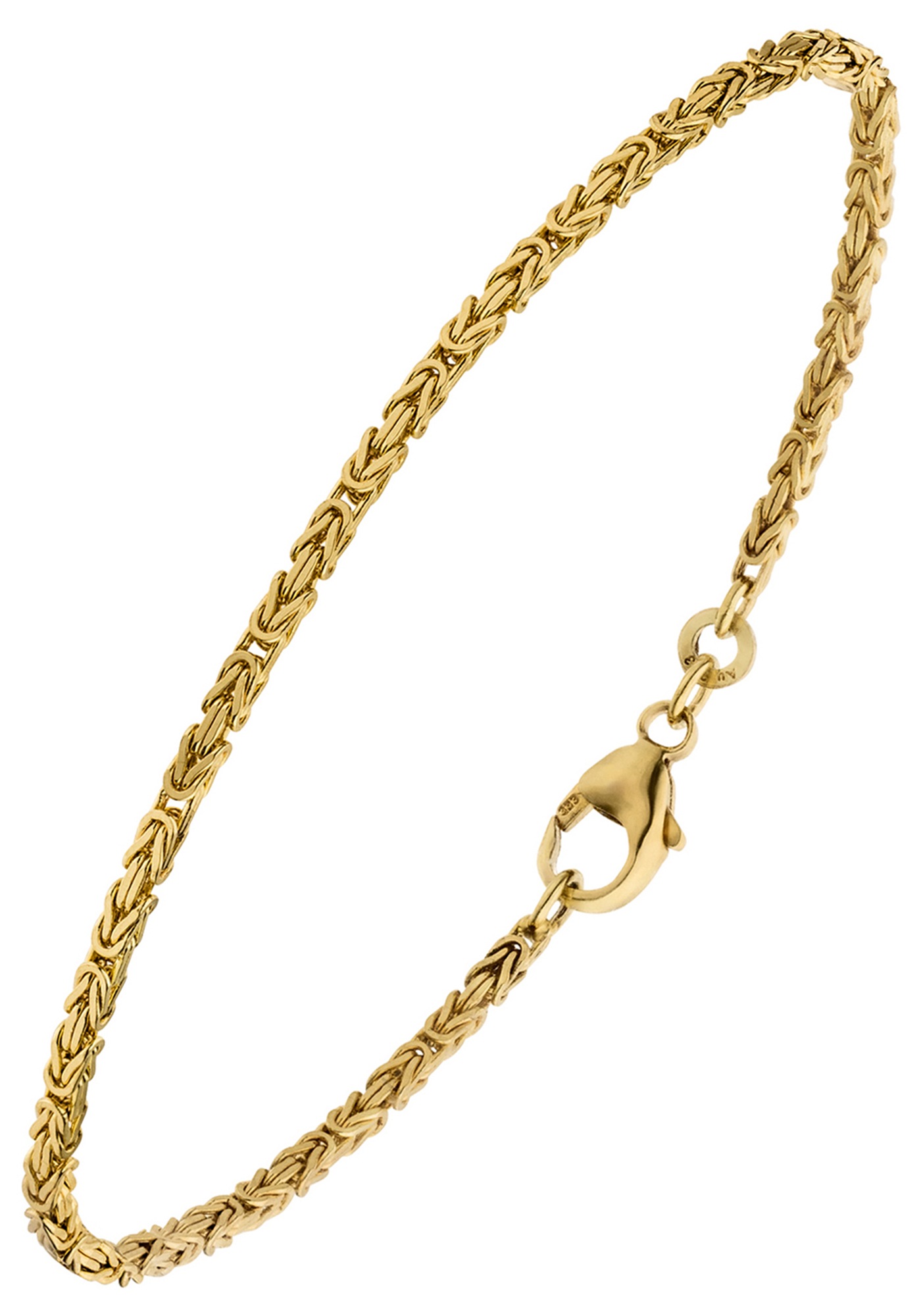 JOBO Damen Goldarmband "Armband Königsarmband 1,8 mm 18,5 cm", 18,5cm, Gelbgold 333, gold, Gelbgold 333, Armbänder, 333 Gold massiv