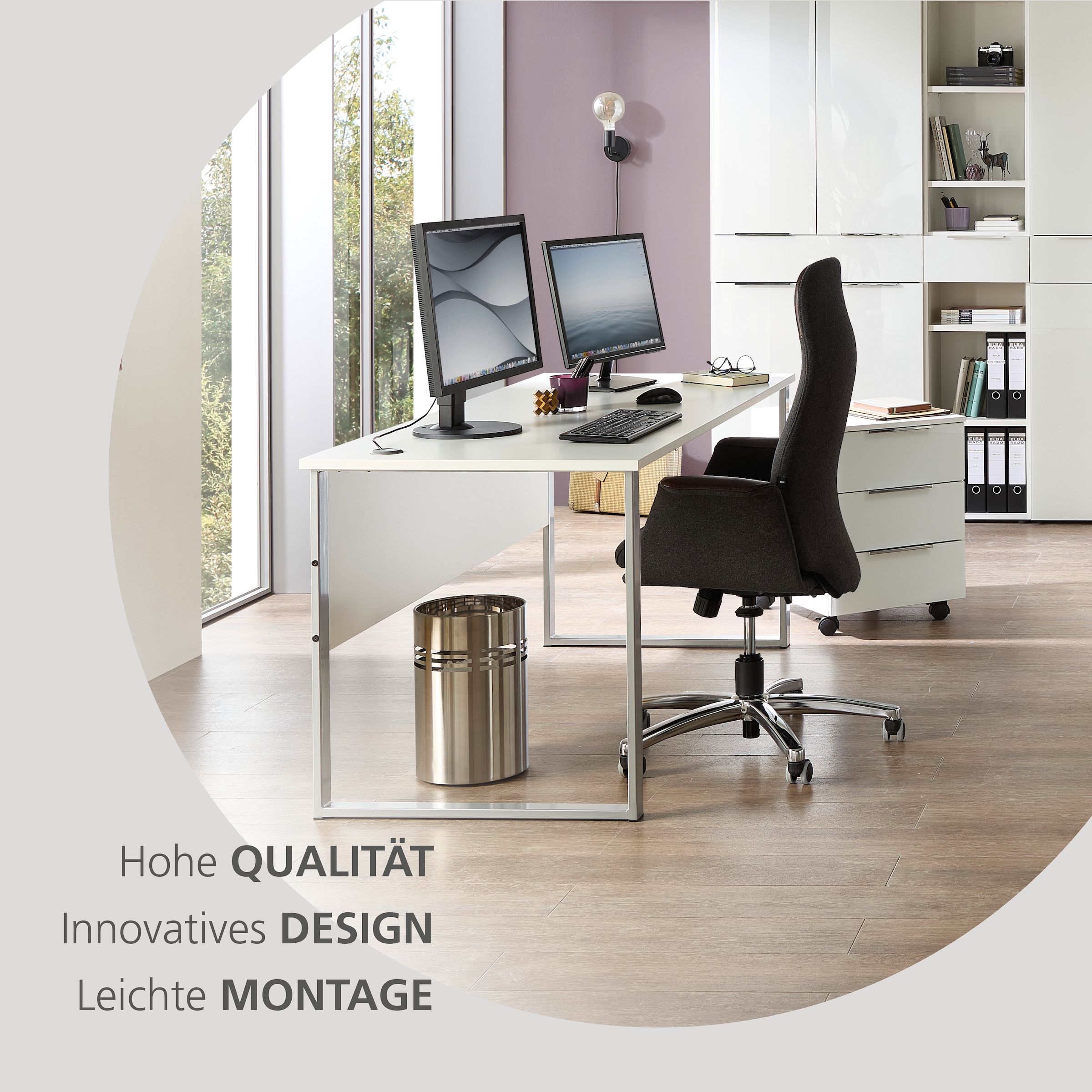 Innostyle Schreibtisch »Schreibtisch Santorin, 170/77/73 cm ( B/H/T)« 1 Stk. tlg.