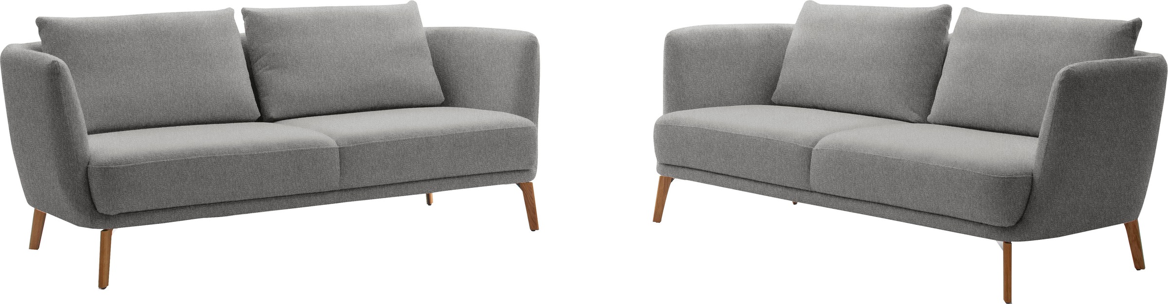 SCHÖNER WOHNEN-Kollektion 3-Sitzer »Pearl - 5 Jahre Hersteller-Garantie, auch in Bouclé«, Maße (B/H/T): 210/71/91 cm, Füße Massivholz