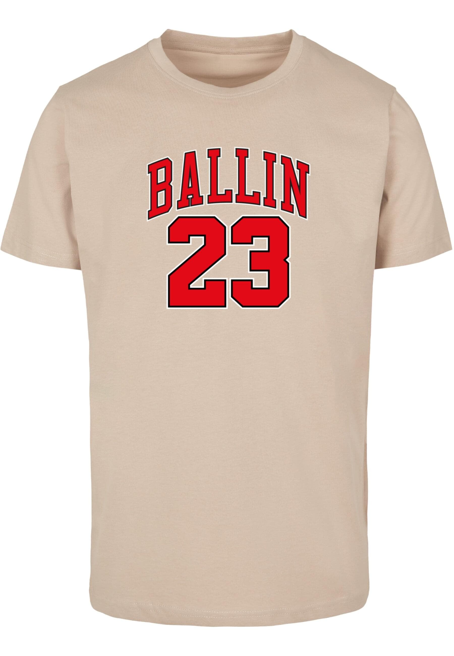 MisterTee Kurzarmshirt "MisterTee Herren Ballin 23 Tee" günstig online kaufen